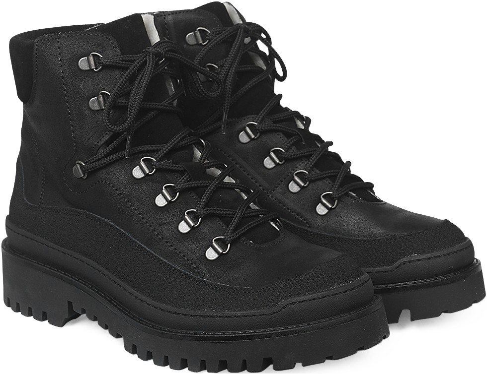 Snørestøvle med Uldfoer