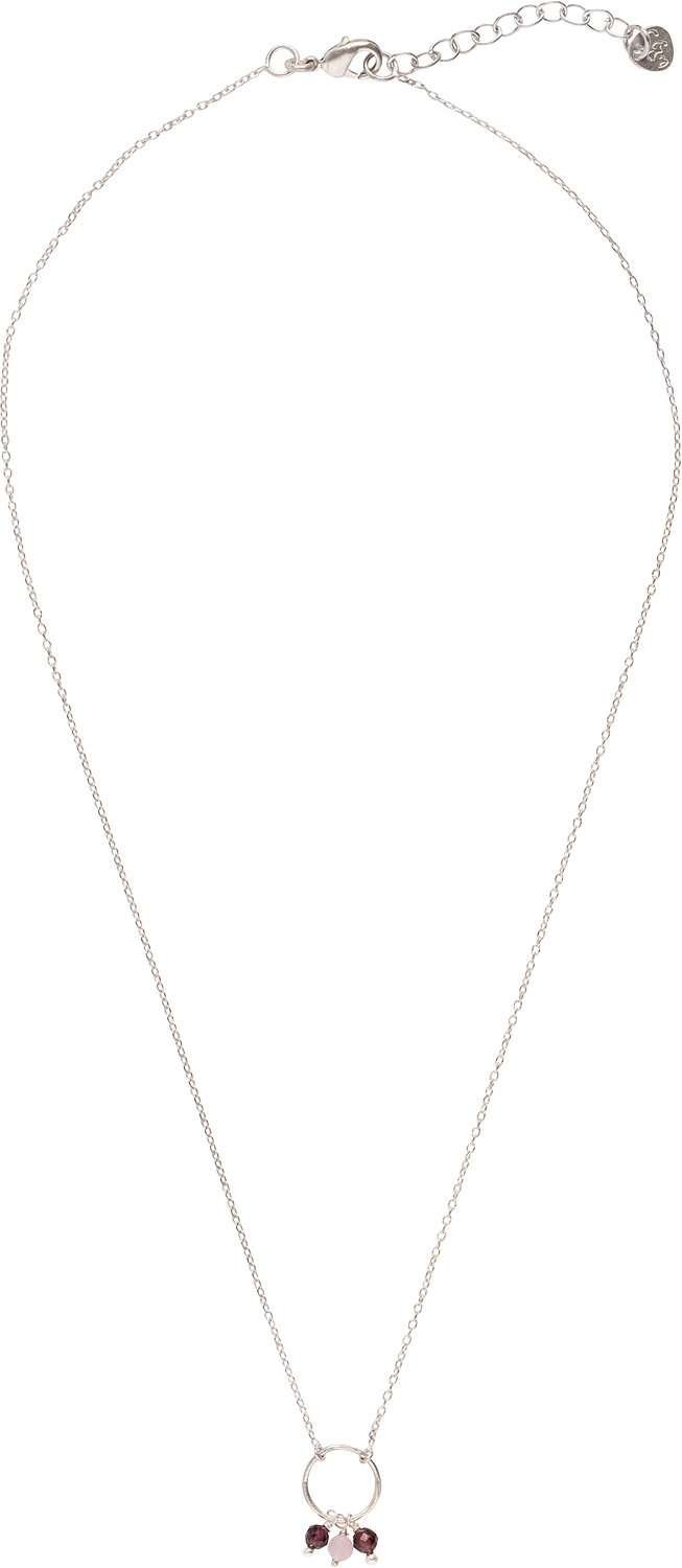Sentiment Garnet Rose Quartz Necklace Sp