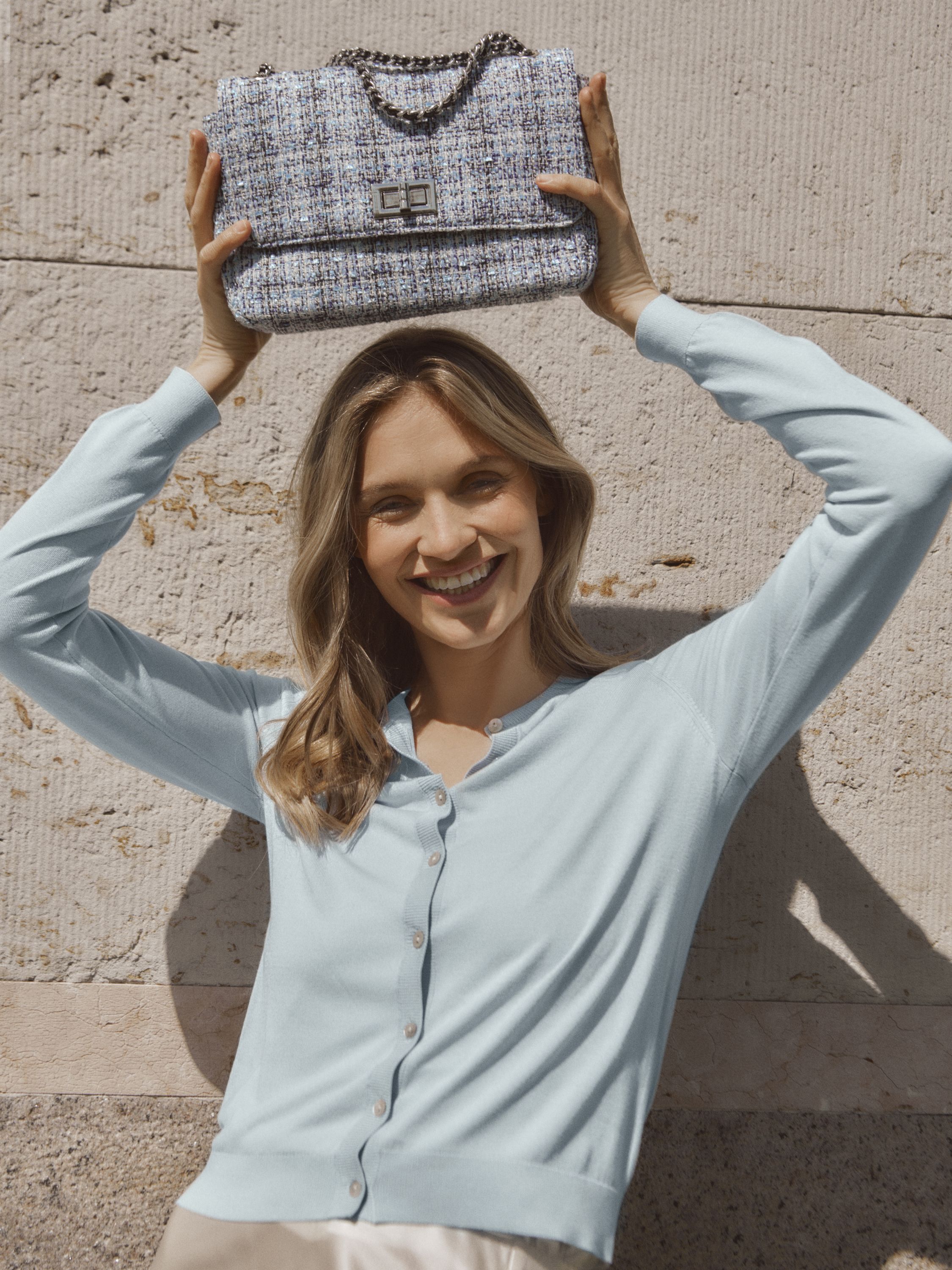 Rbamy Boucle Small Chain Shoulder Bag