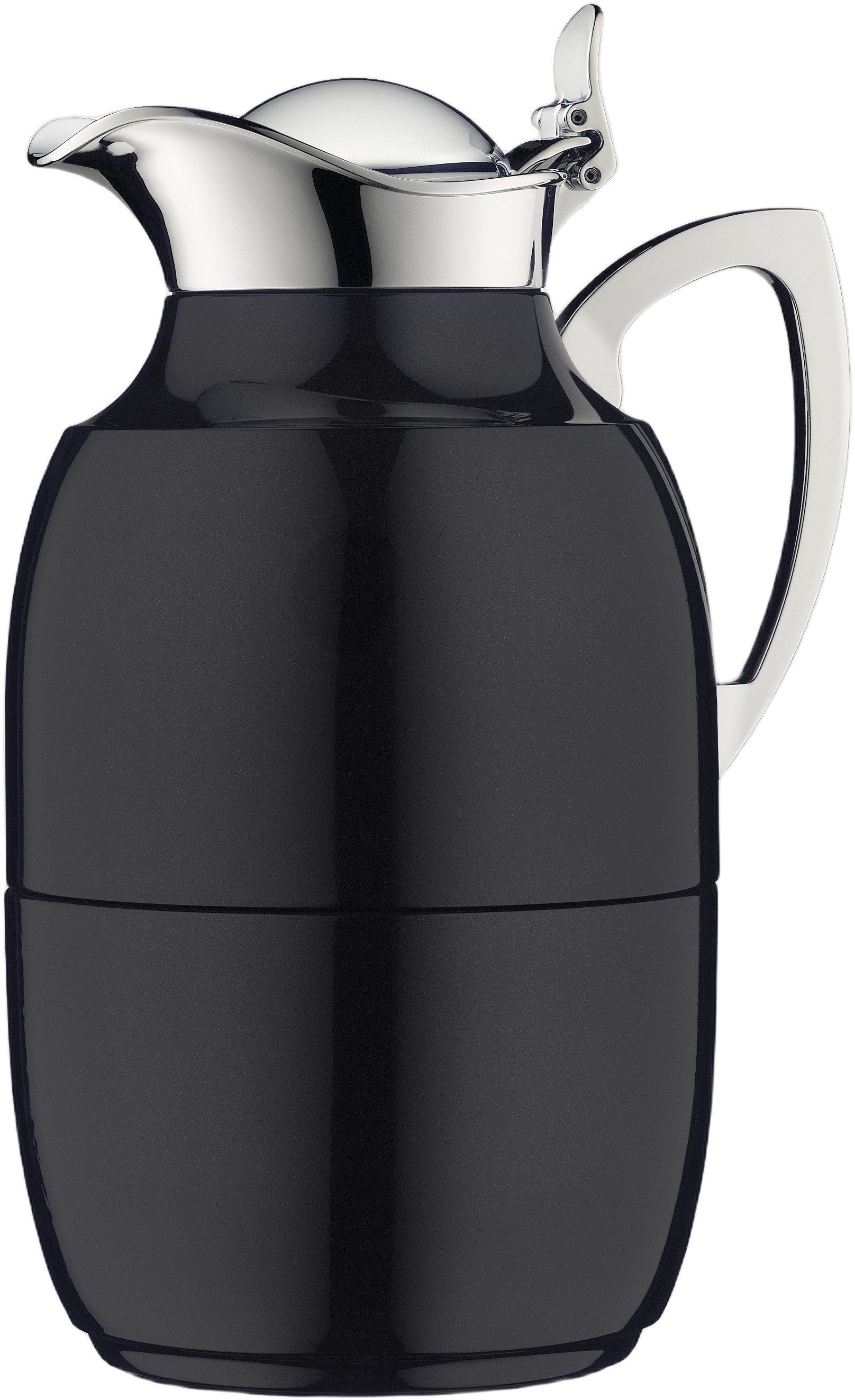 Termokande Juwel 1 Liter Blank Sort Rustfrit Stål