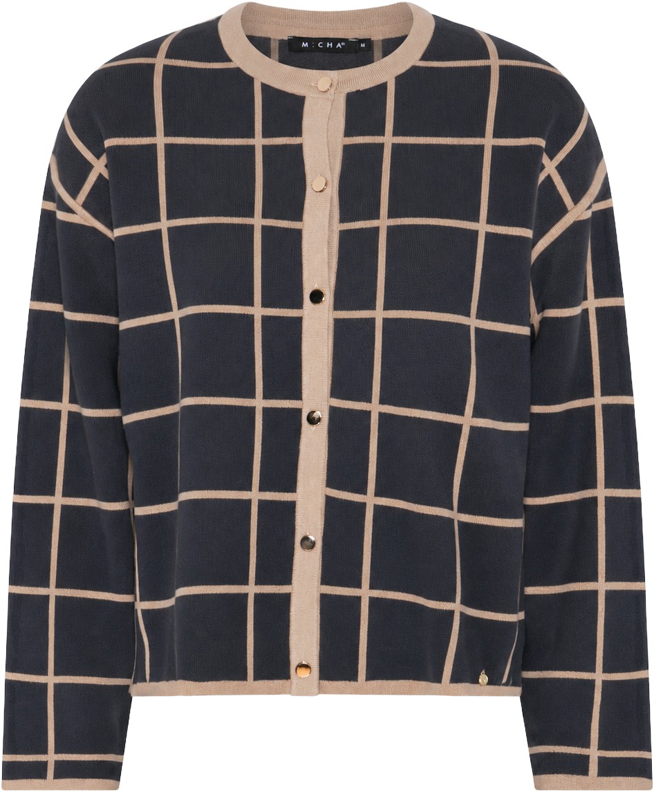 Cardigan_ Chic Check Knit
