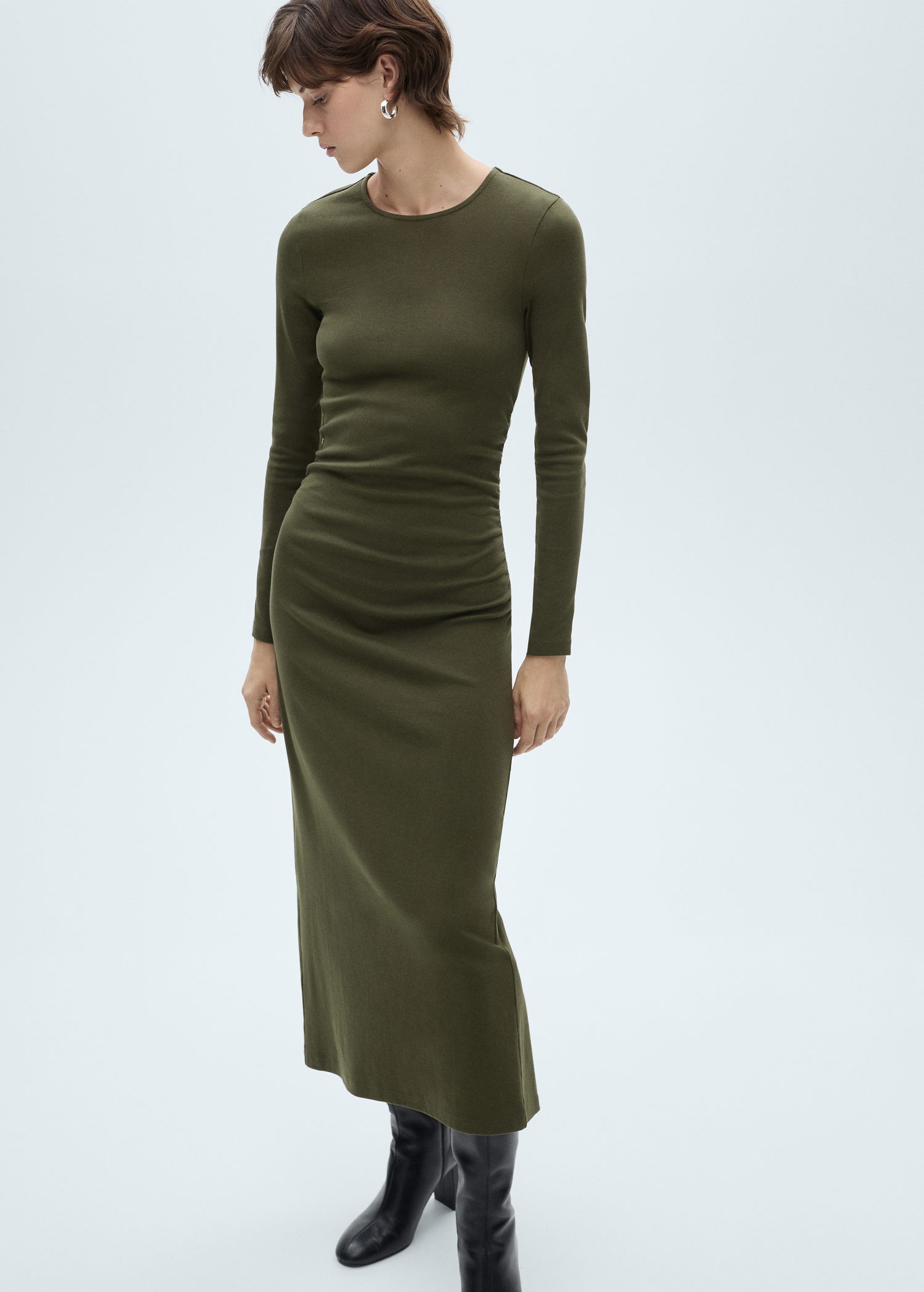 Cotton Midi Dress
