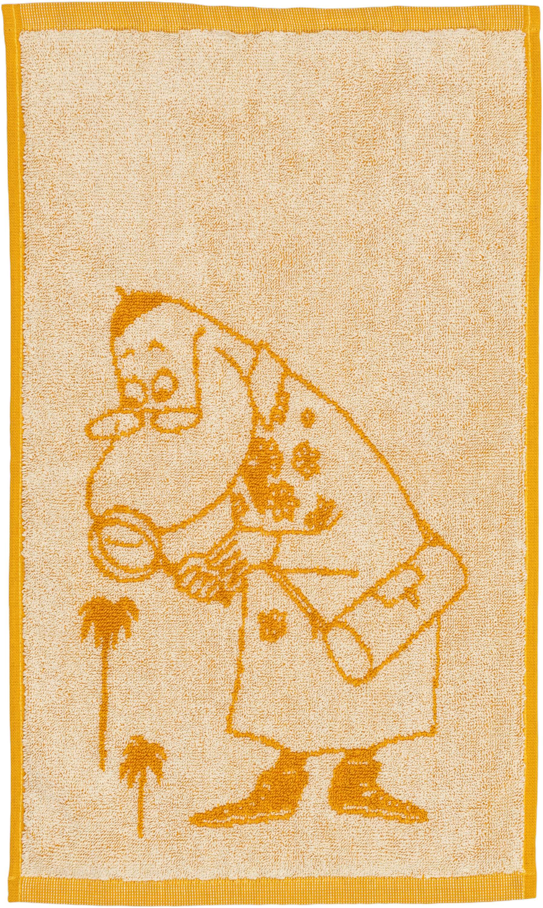 Moomin Håndklæde 30x50 Okker