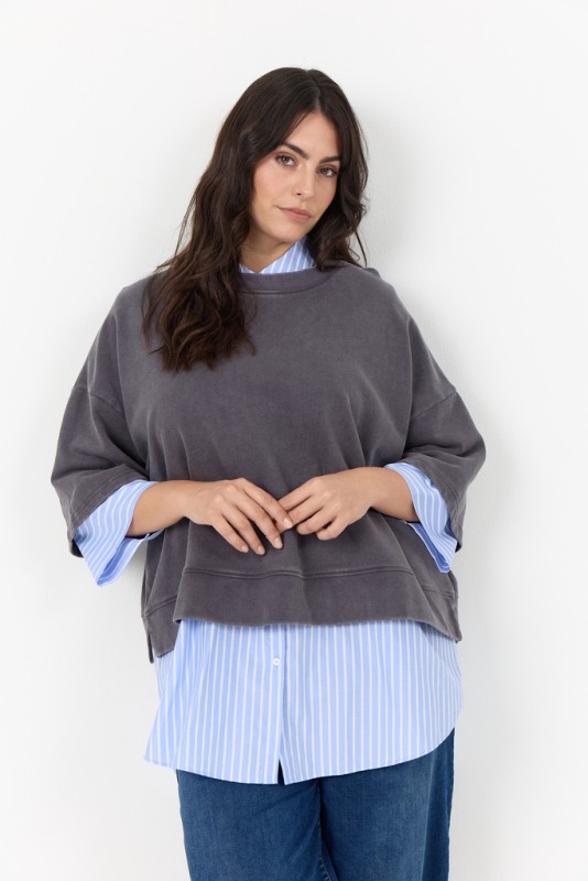 Curvy Waaili 1 T-shirt Grå