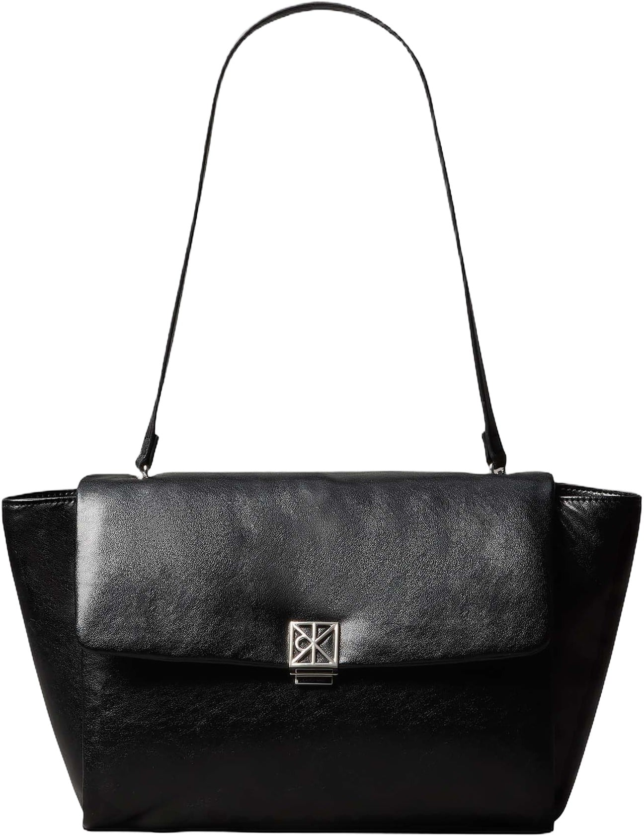 Padded Emblem Hardware Laptop Satchel