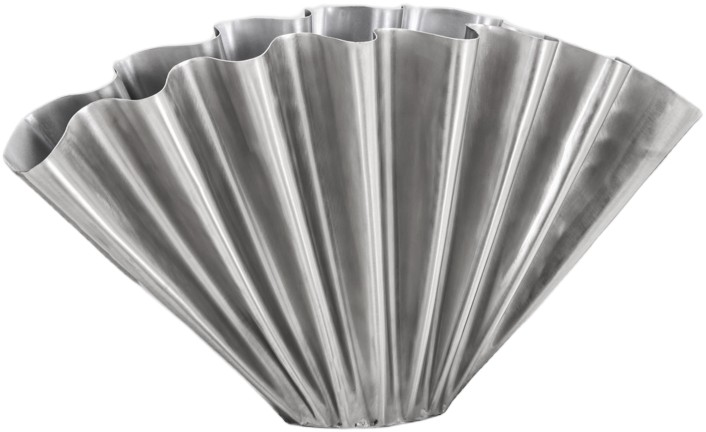 Vase, Hdflood, B&oslash;rstet S&oslash;lvfinish