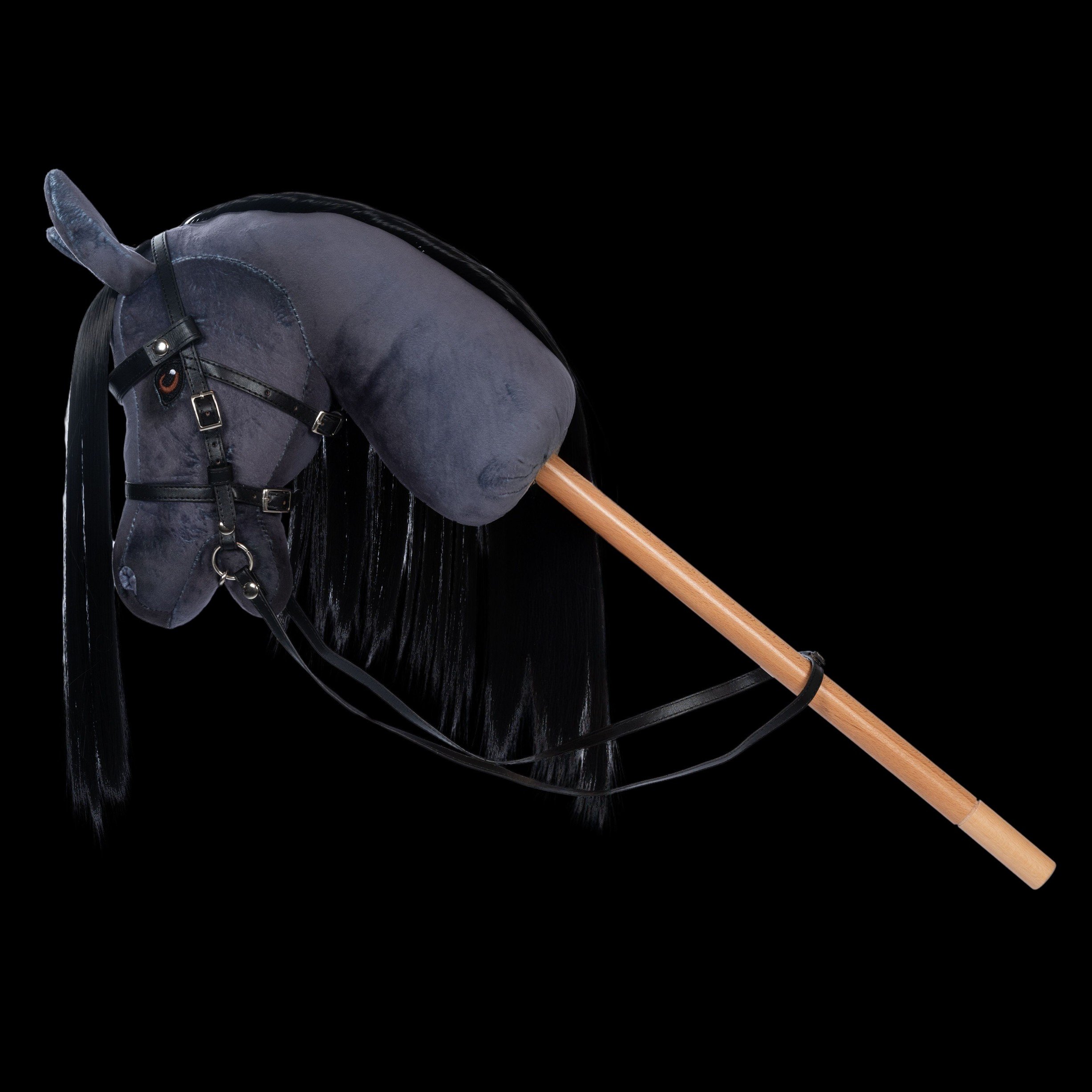 Kæphest Blaze. Grå/sort