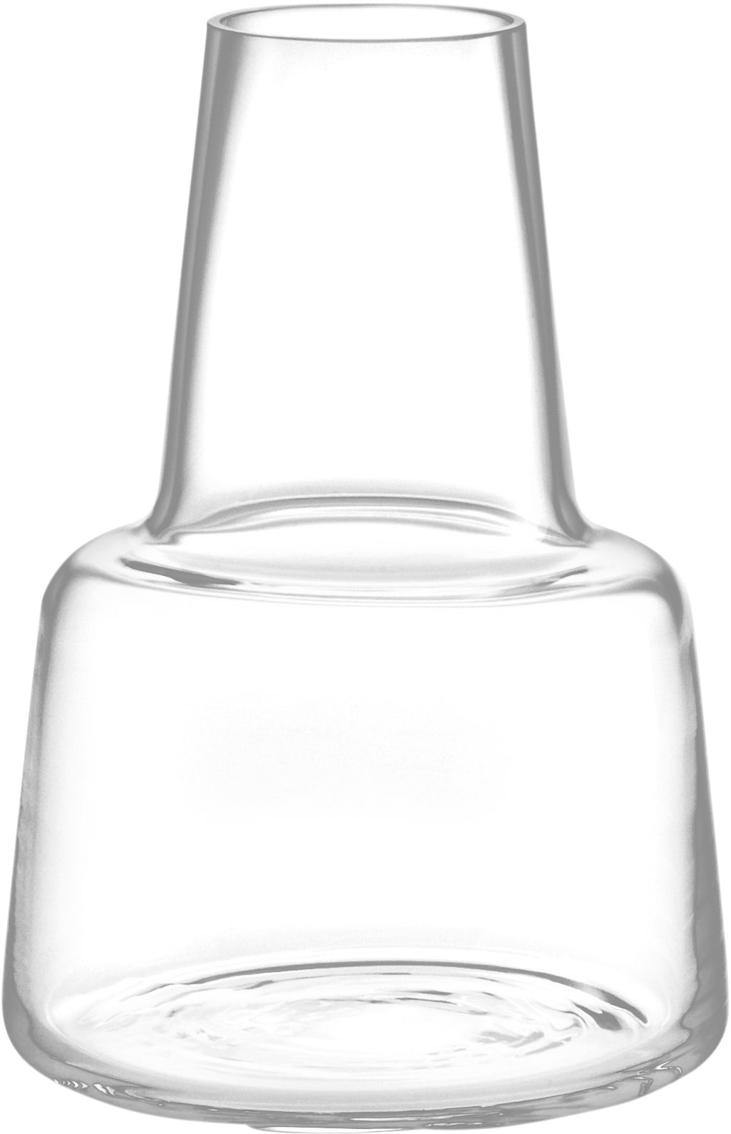 Flora Vase Mellem Hals, Klar, H 12 cm
