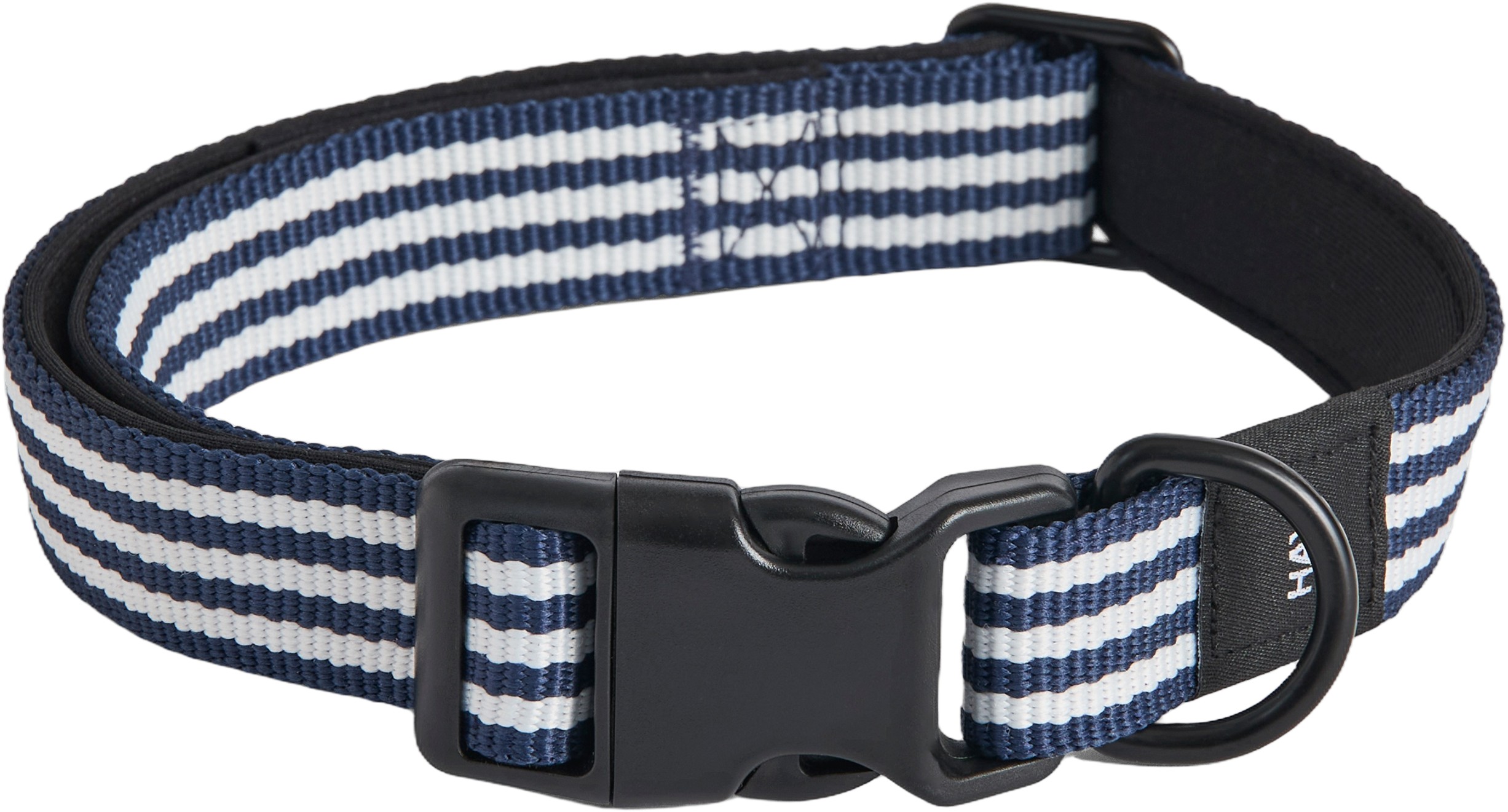 HAY Dogs Collar Flatm/l-blue and w