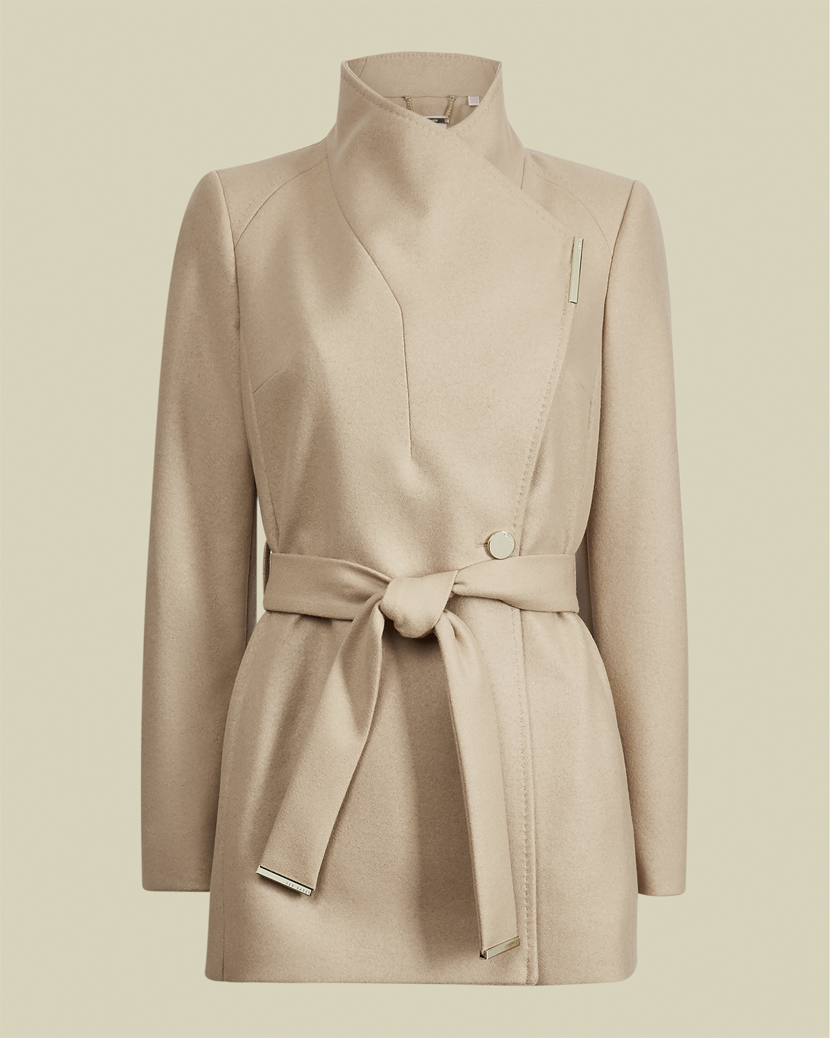 Rosess Short Wool Wrap Coat