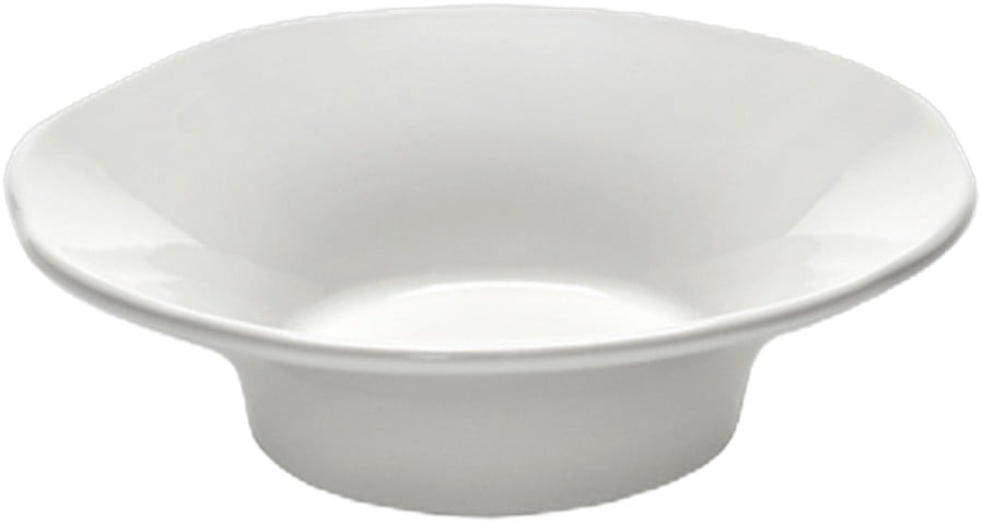 Deep Tapas Plate White Silhouette