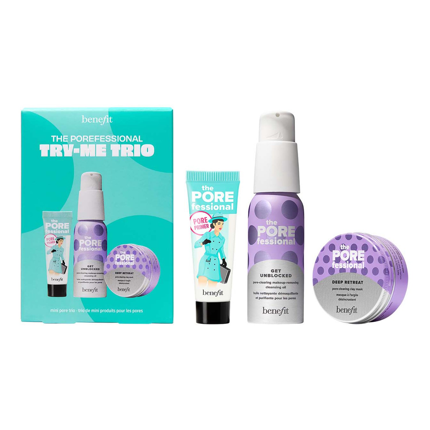 The Porefessional Tryme Trio – Mini Renseolie, Lermaske og Primer