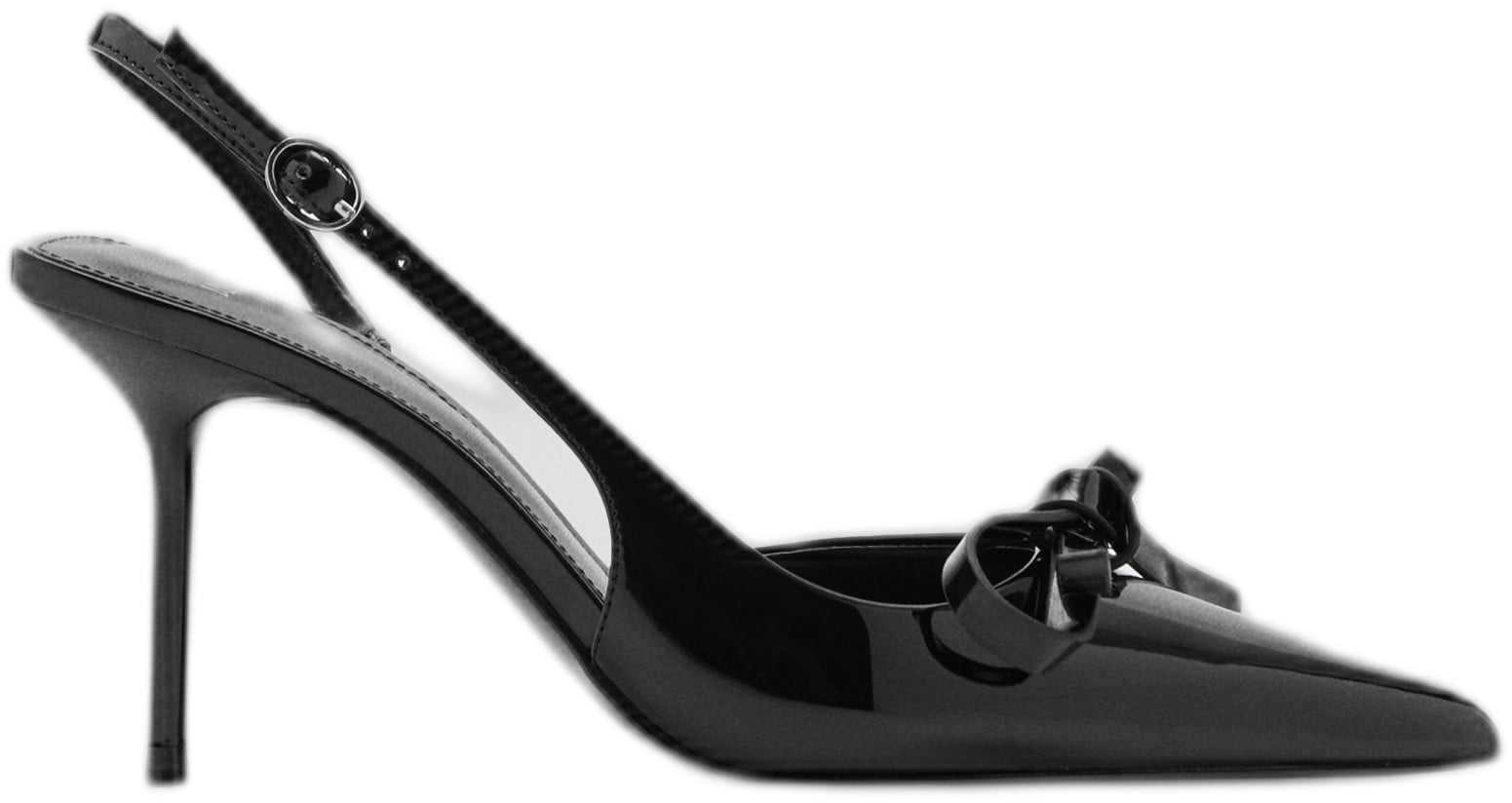 Patent Leather bow High Heel Shoe