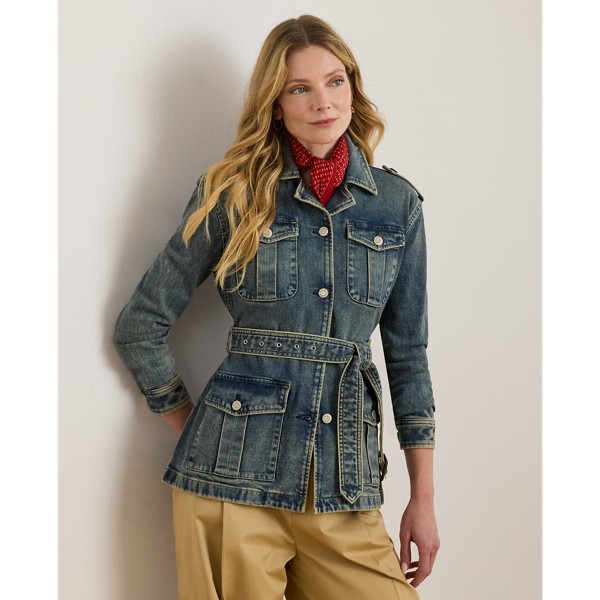 Belted Denim Field Jacket