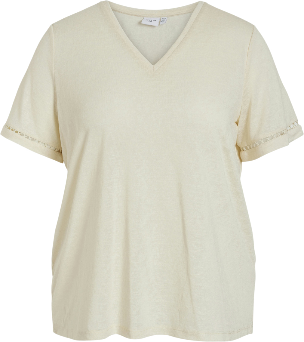 Vinulan Vneck S/S Lace T-shrt/cur