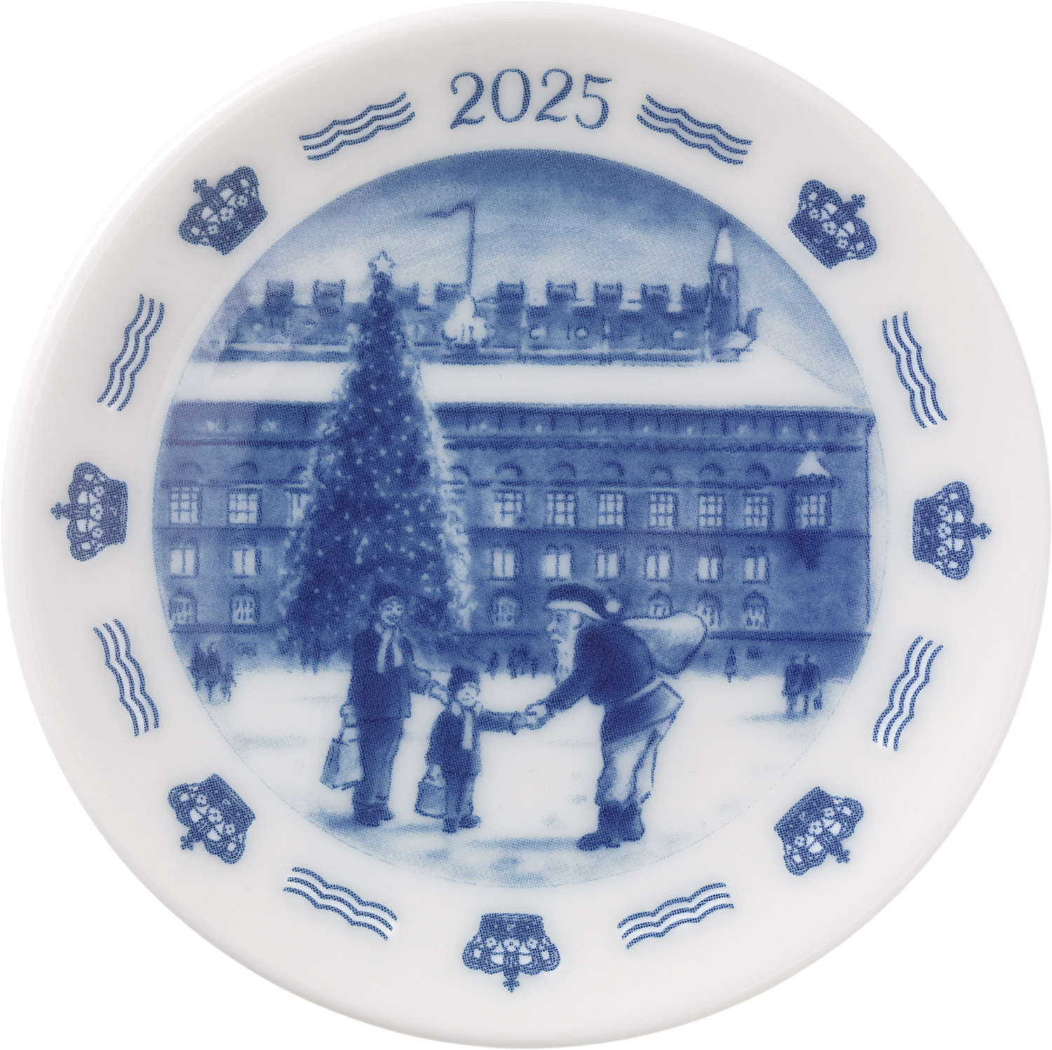 Royal Copenhagen Plakette 2025, Jul i København, 8,5 cm