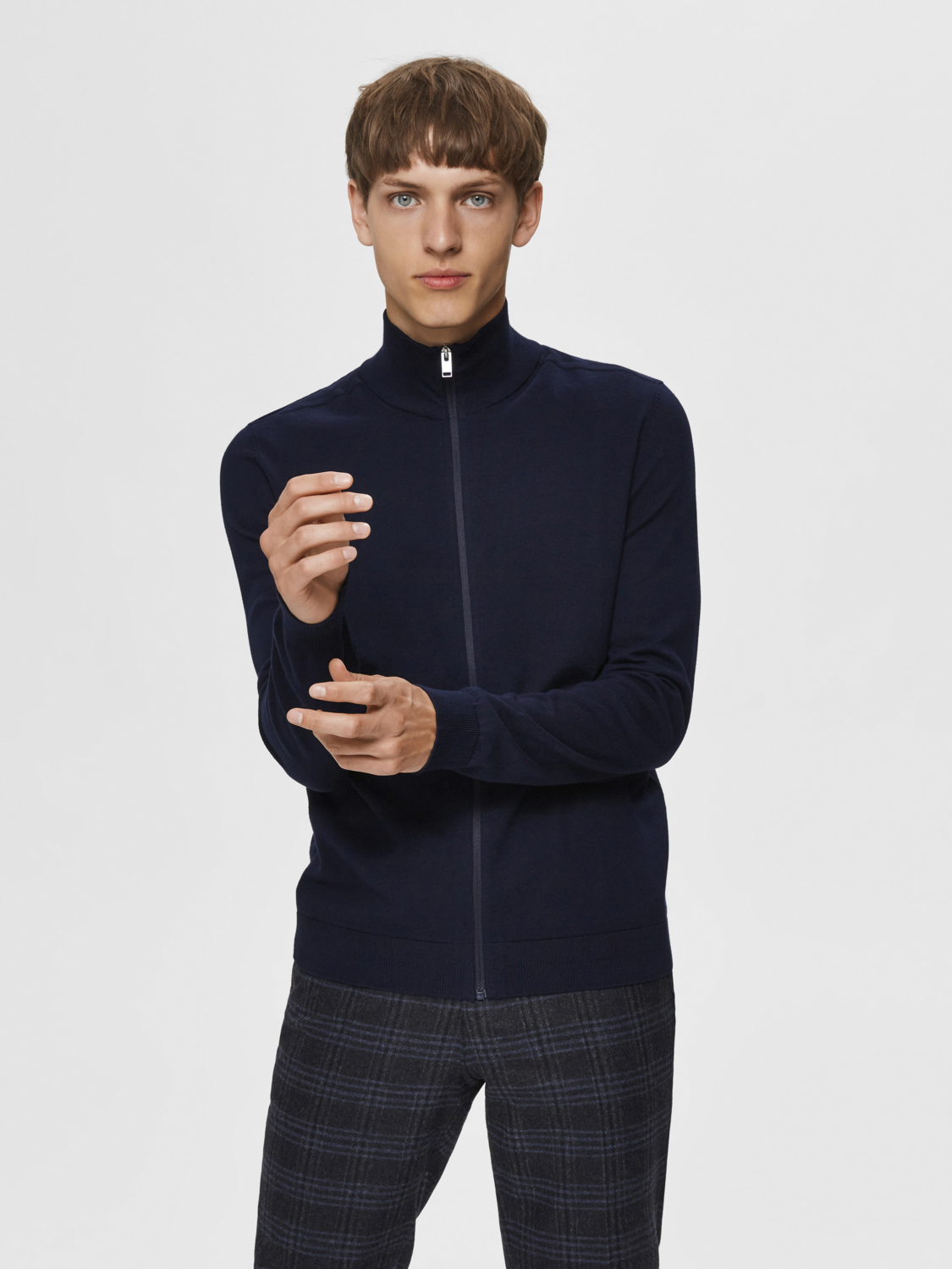 Slhberg Full ZIP Cardigan B Noos