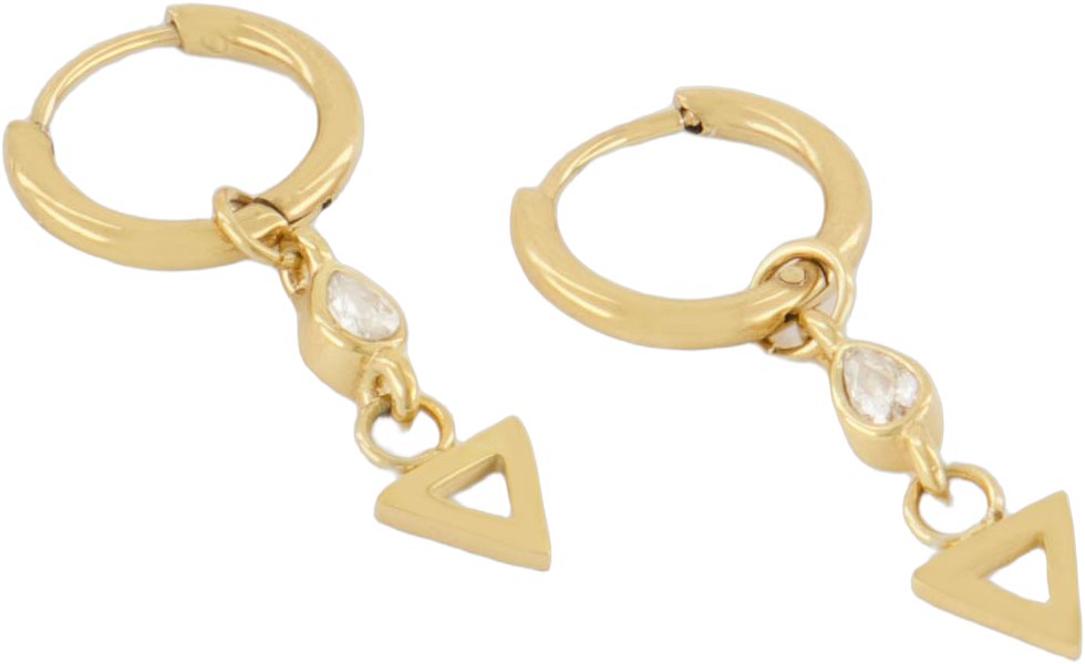 Drop Triangle Earrings