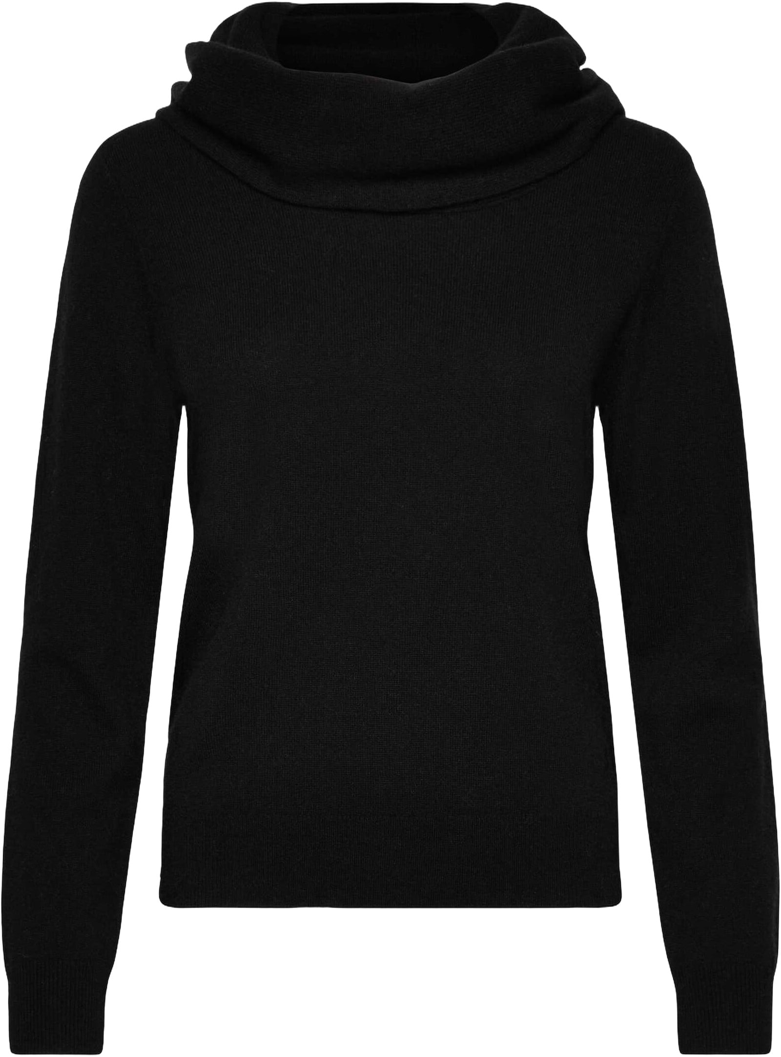 Rwlaica Cashmere LS Waterfall Collar Pullover