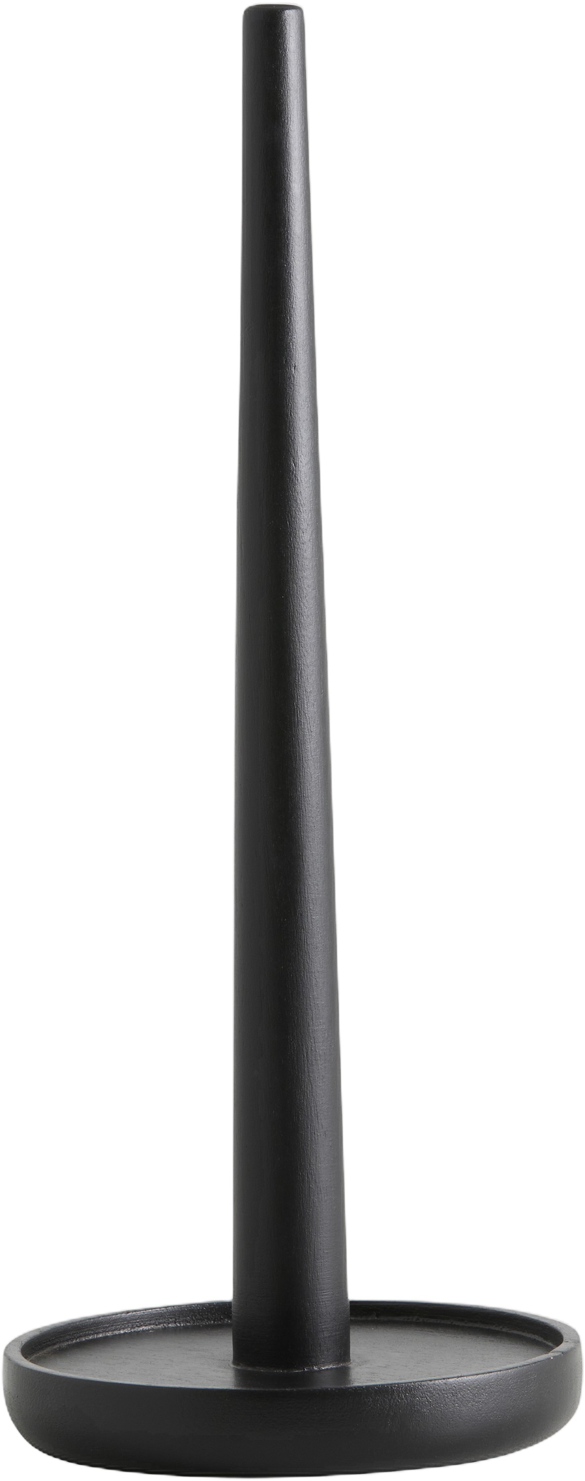 Piper Paper Towel Holder, Wood Black