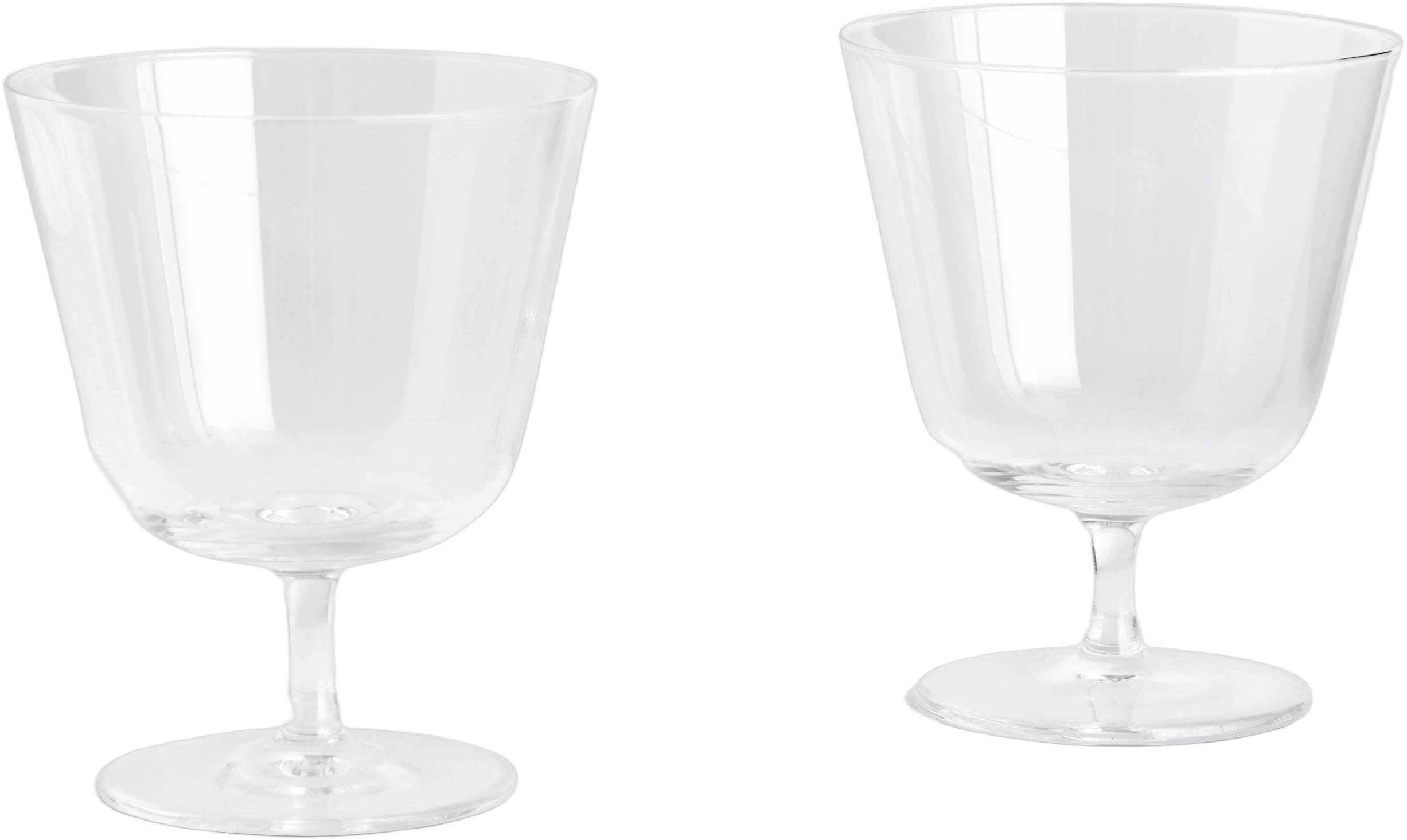 Curve Stem Glassset of 2-small-clear