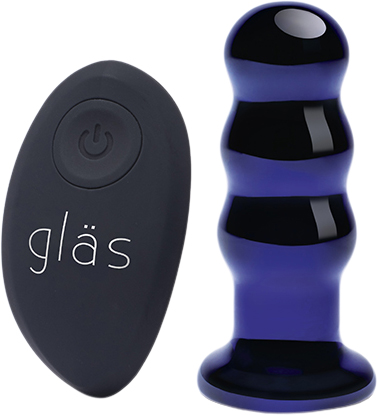 Glas Rechargeable Remote Controlled Vibrating Beaded Buttp - DKK 524 - Spar 25%