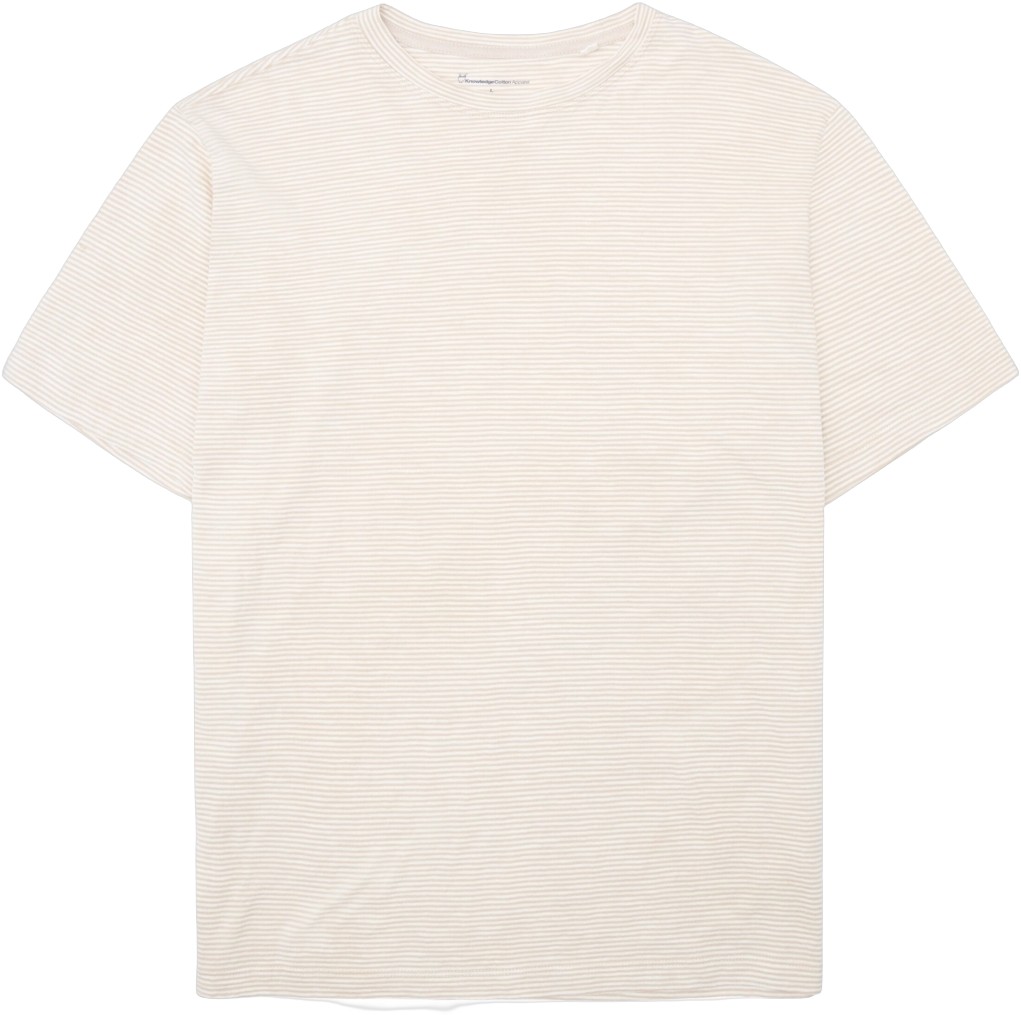 Narrow Striped Slub tee Gots/vegan