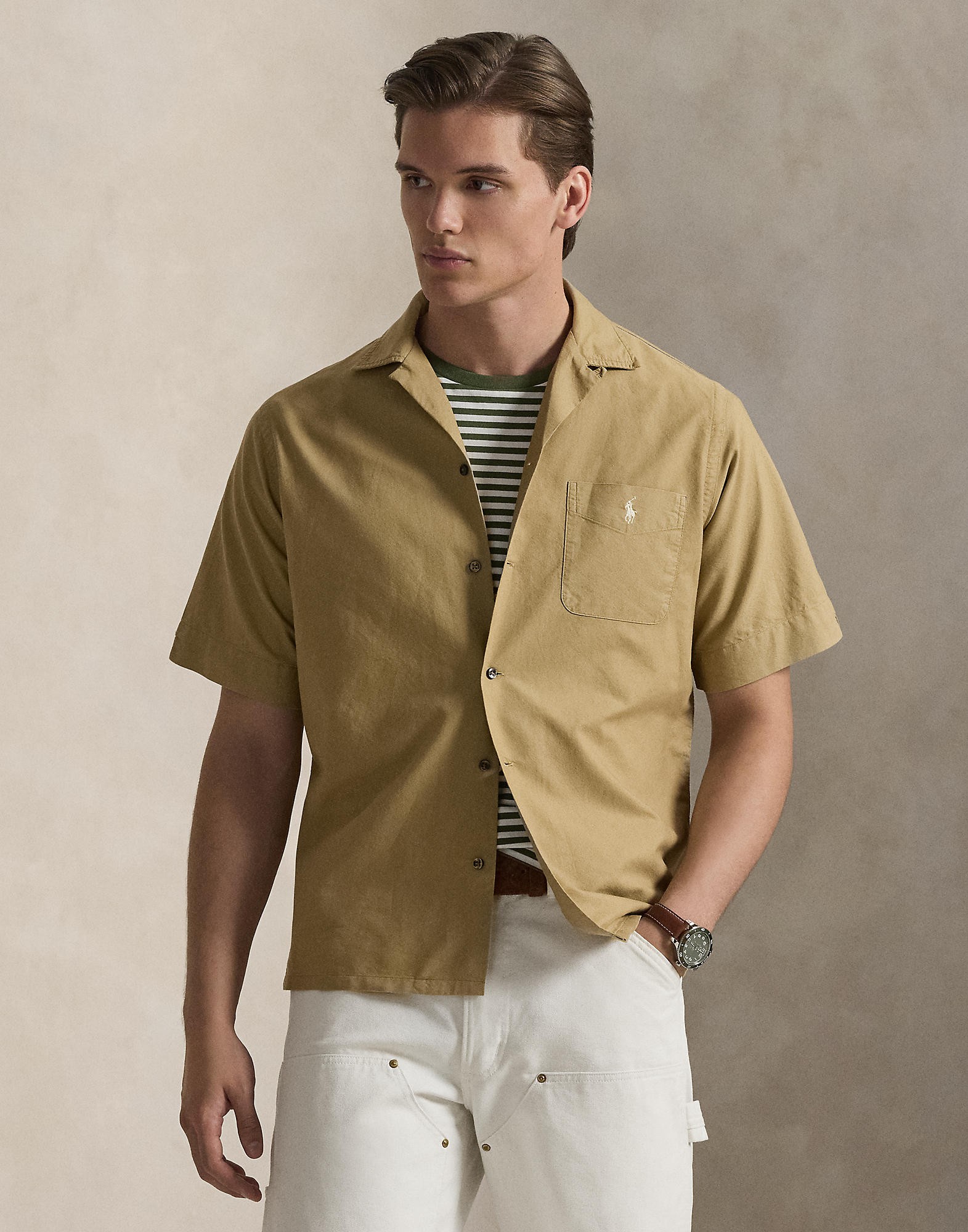 Classic Fit Oxford Camp Shirt - Køb til DKK 859 - Spar 25%
