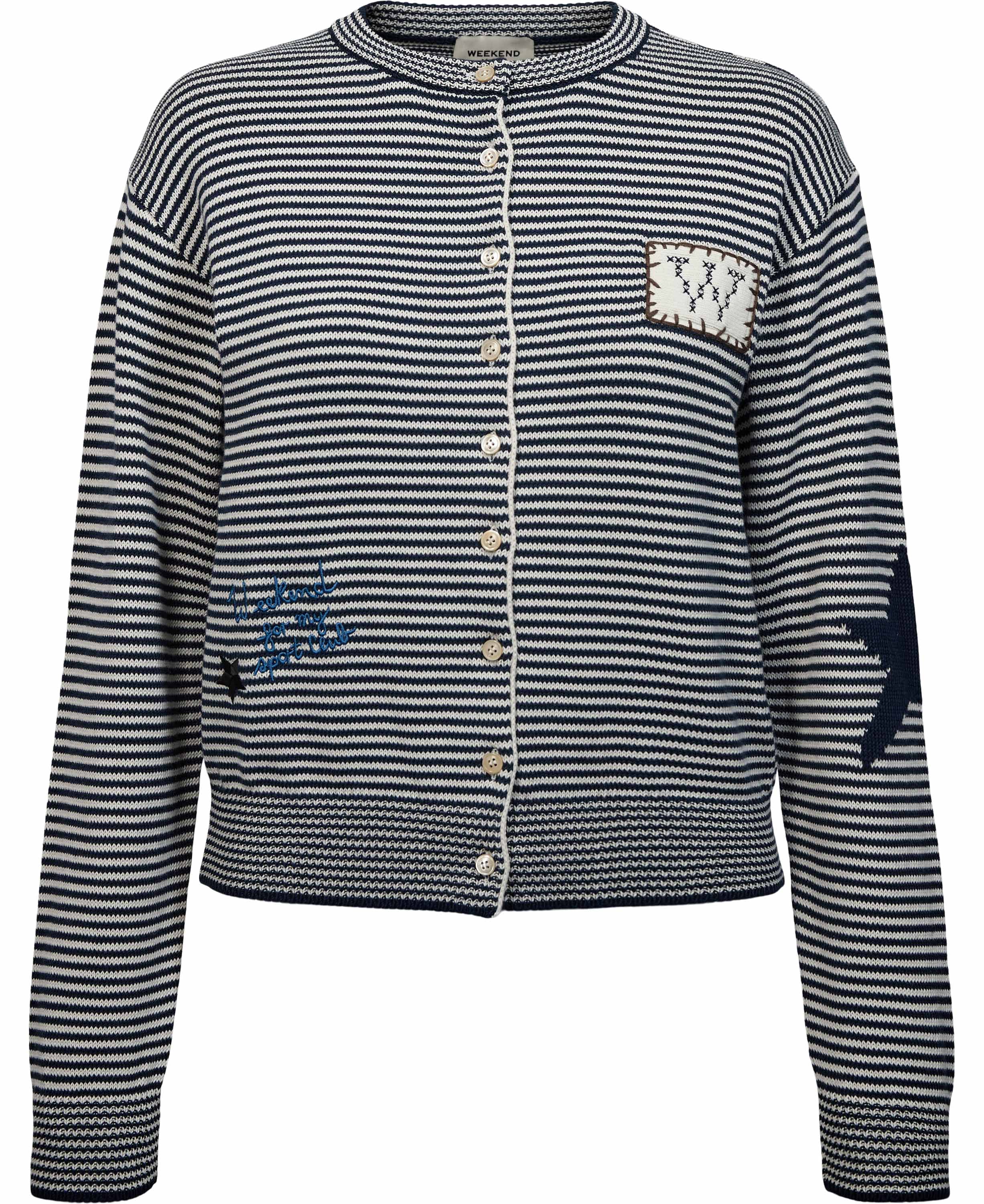 Wkdteiera Inlaydetail Cotton Yarn Cardigan