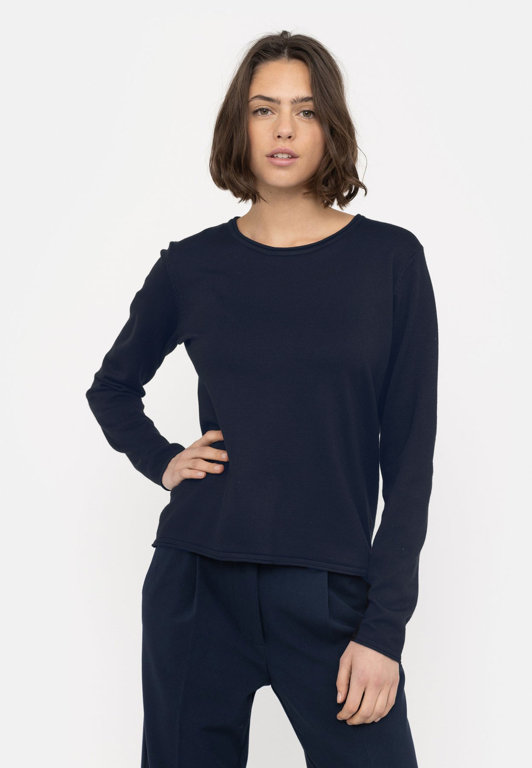 Srmarla Oneck Roll Edge Knit