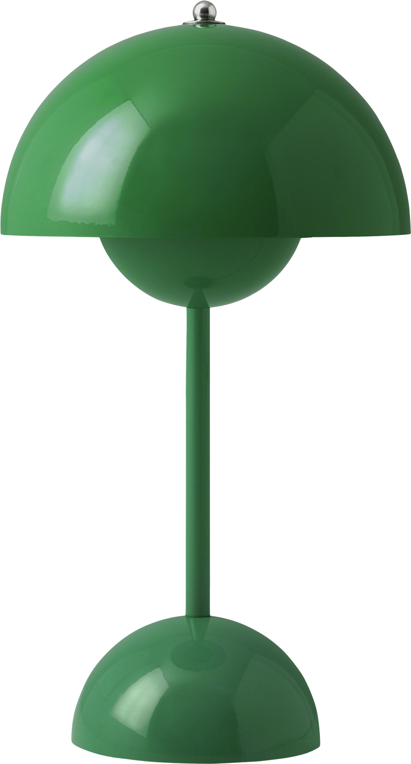 Flowerpot VP9, Portable Lamp, Magnetic Charger