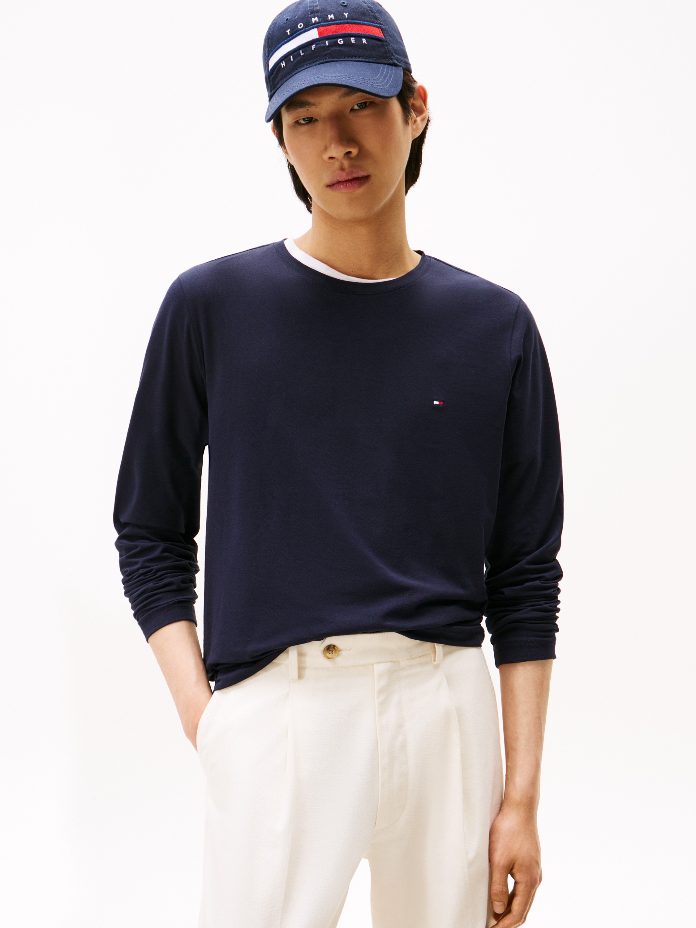 Stretch Slim FIT Long Sleeve TEE