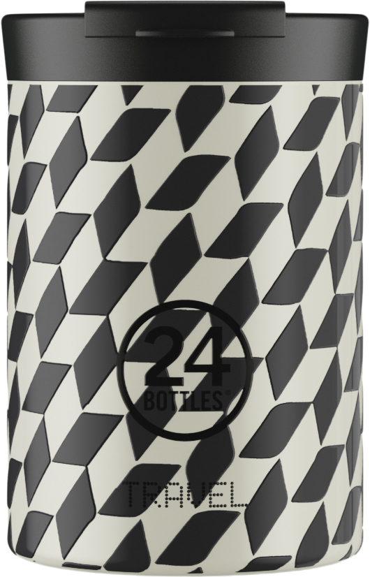 Termokrus Travel Tumbler - Groovy White - 350 ml