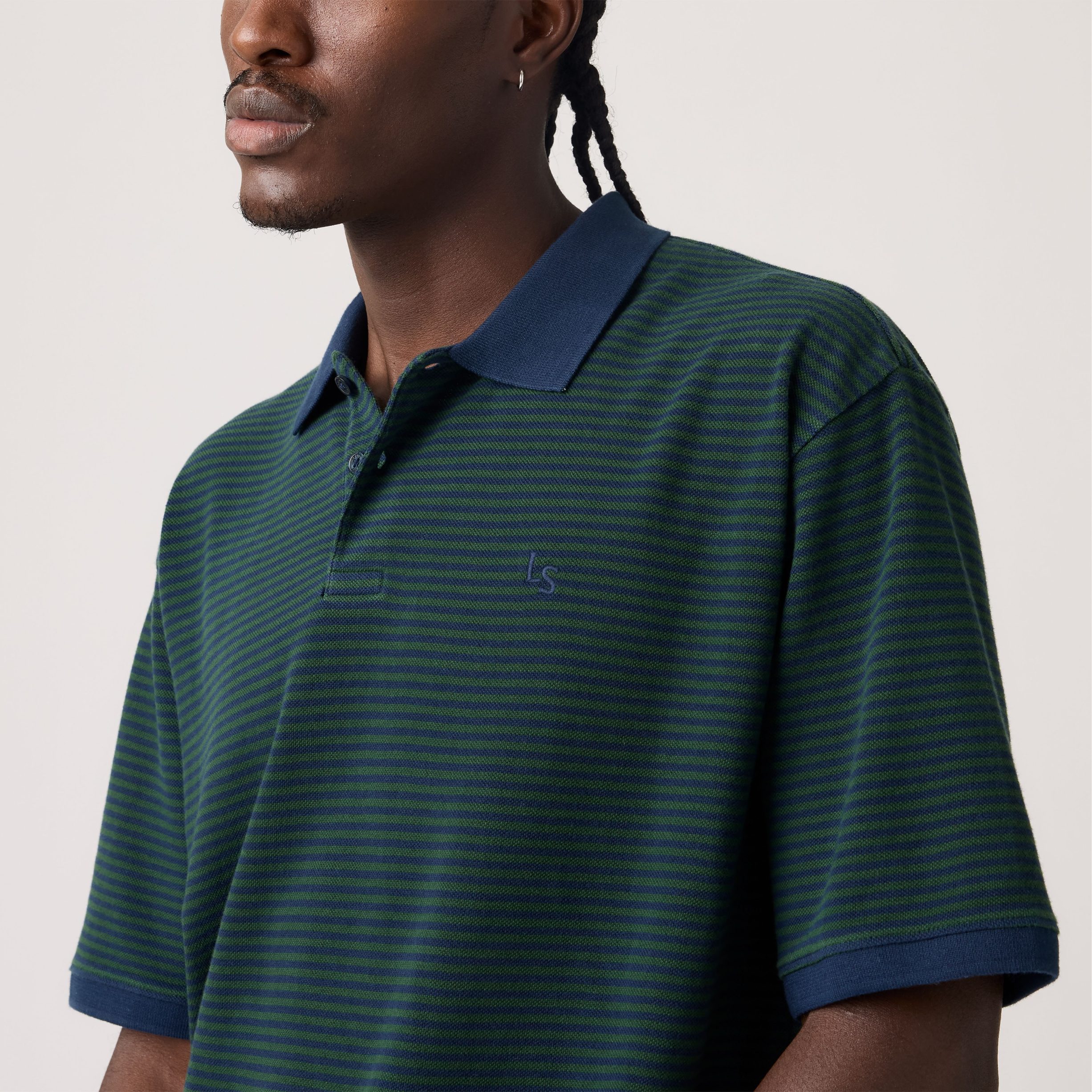 Finn Boxy Polo Euan Stripe SYC - Køb til DKK 159 - Spar 70%