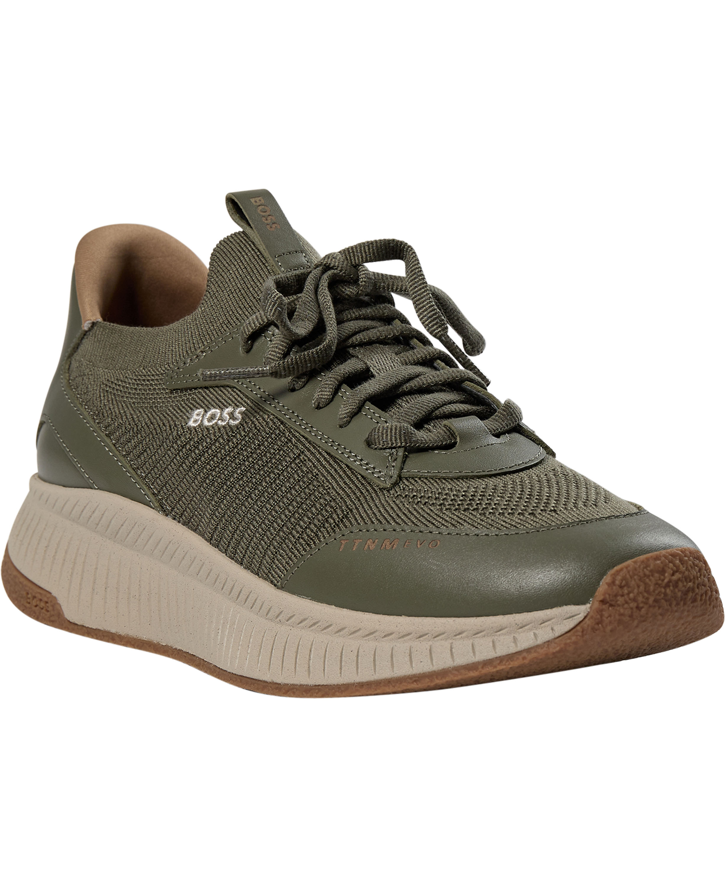 BOSS Dark Green Ttnm EVO Slon Kntlt 45 Mand Sko