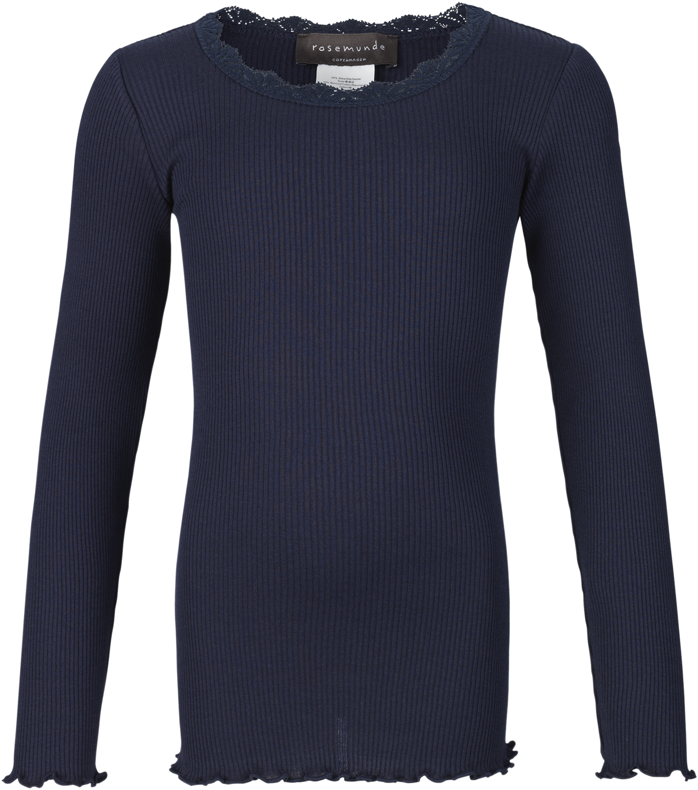 Silk Tshirt Regular ls w/ Lace