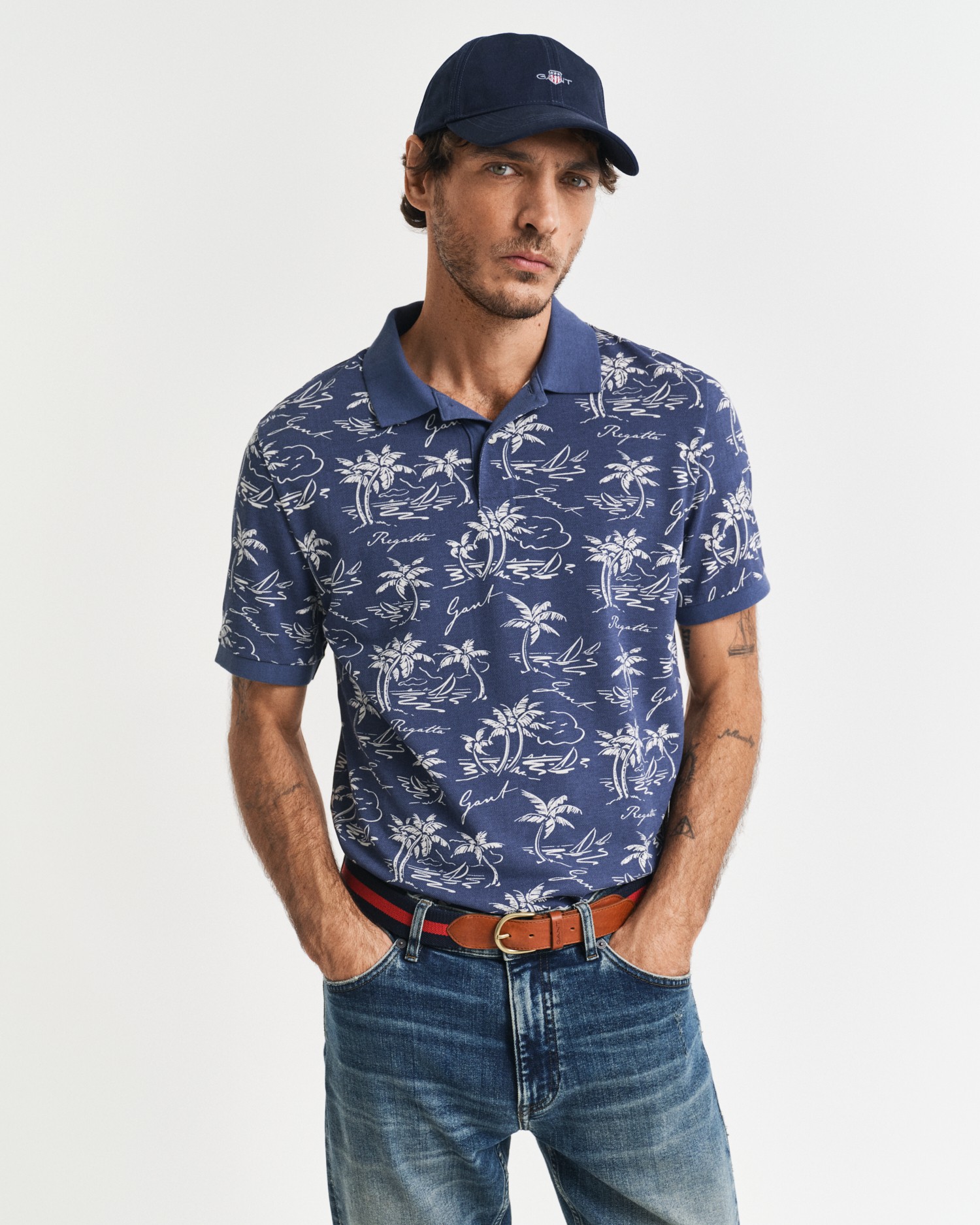Printed SS Polo