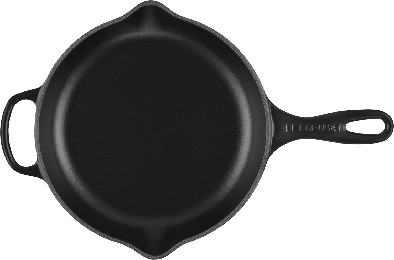 Stegepande i Støbejern 23cm Matte Black
