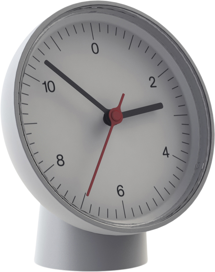 Table Clockwhite_