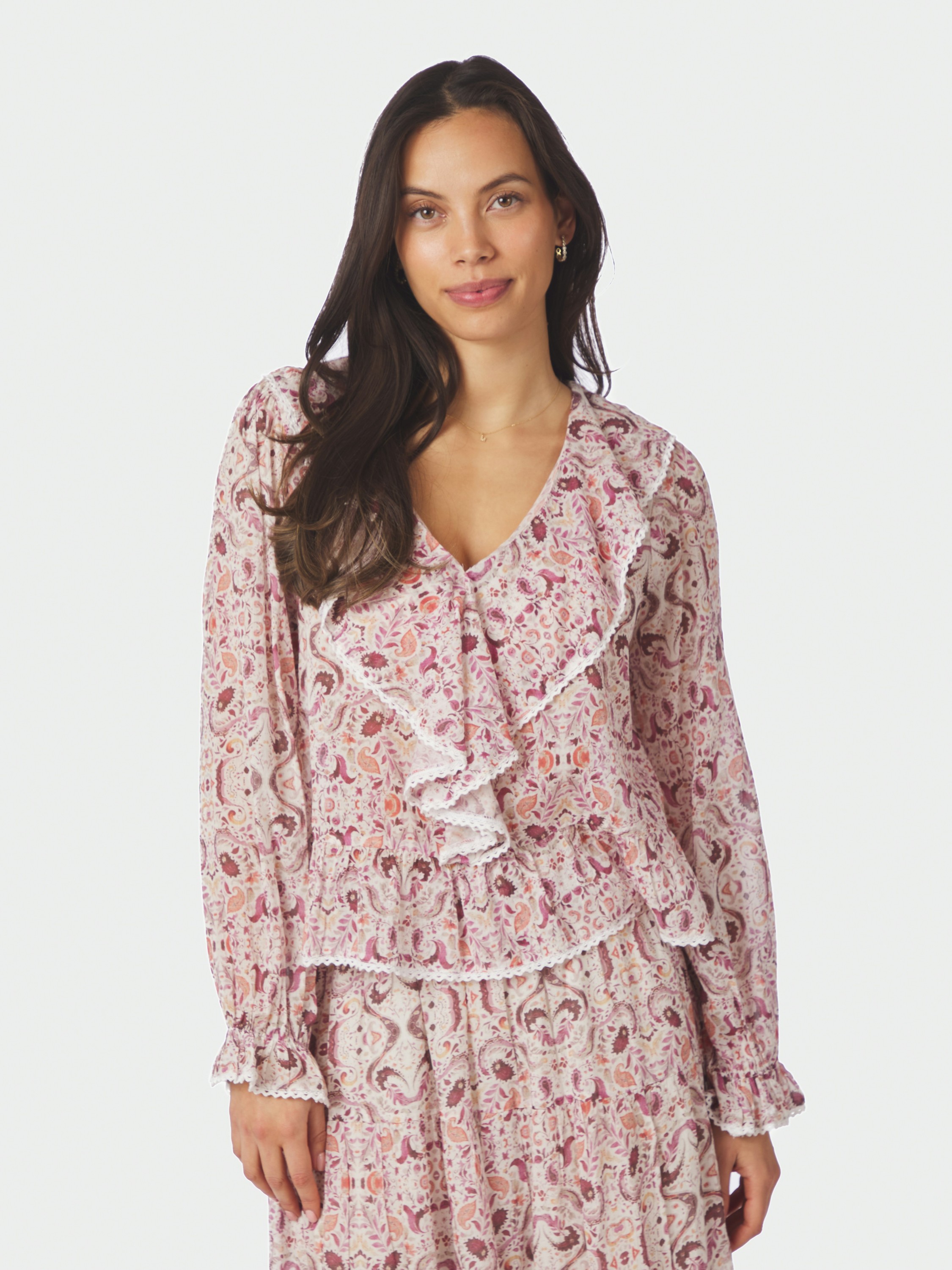 Ajda Paisley Dance Blouse