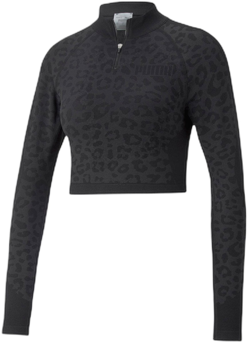 Formknit Seamless 1/4 Zip Cropped Trænings Trøje