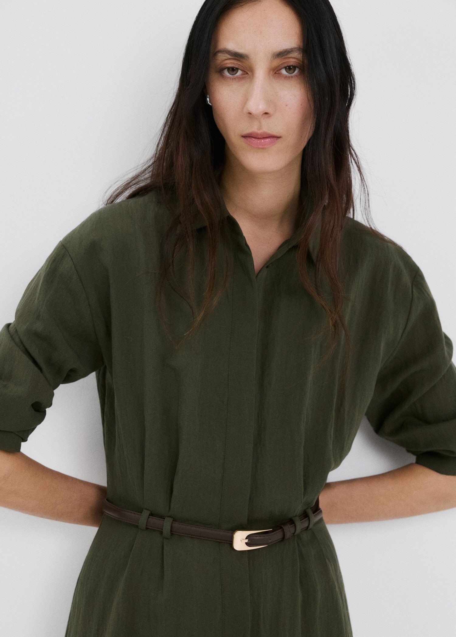 Lyocell Shirt Dress