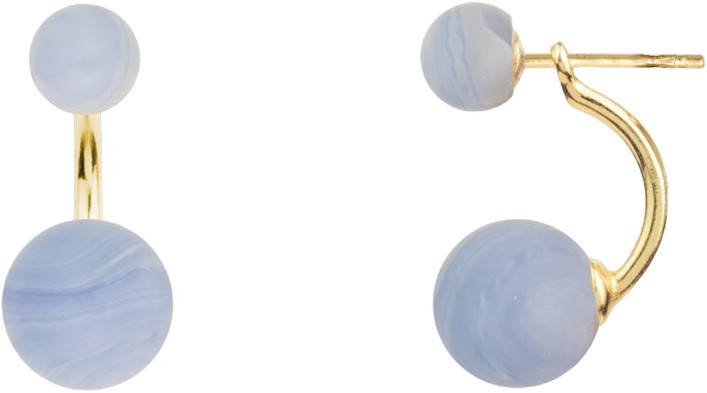 Arch Earrings Blonde Agat