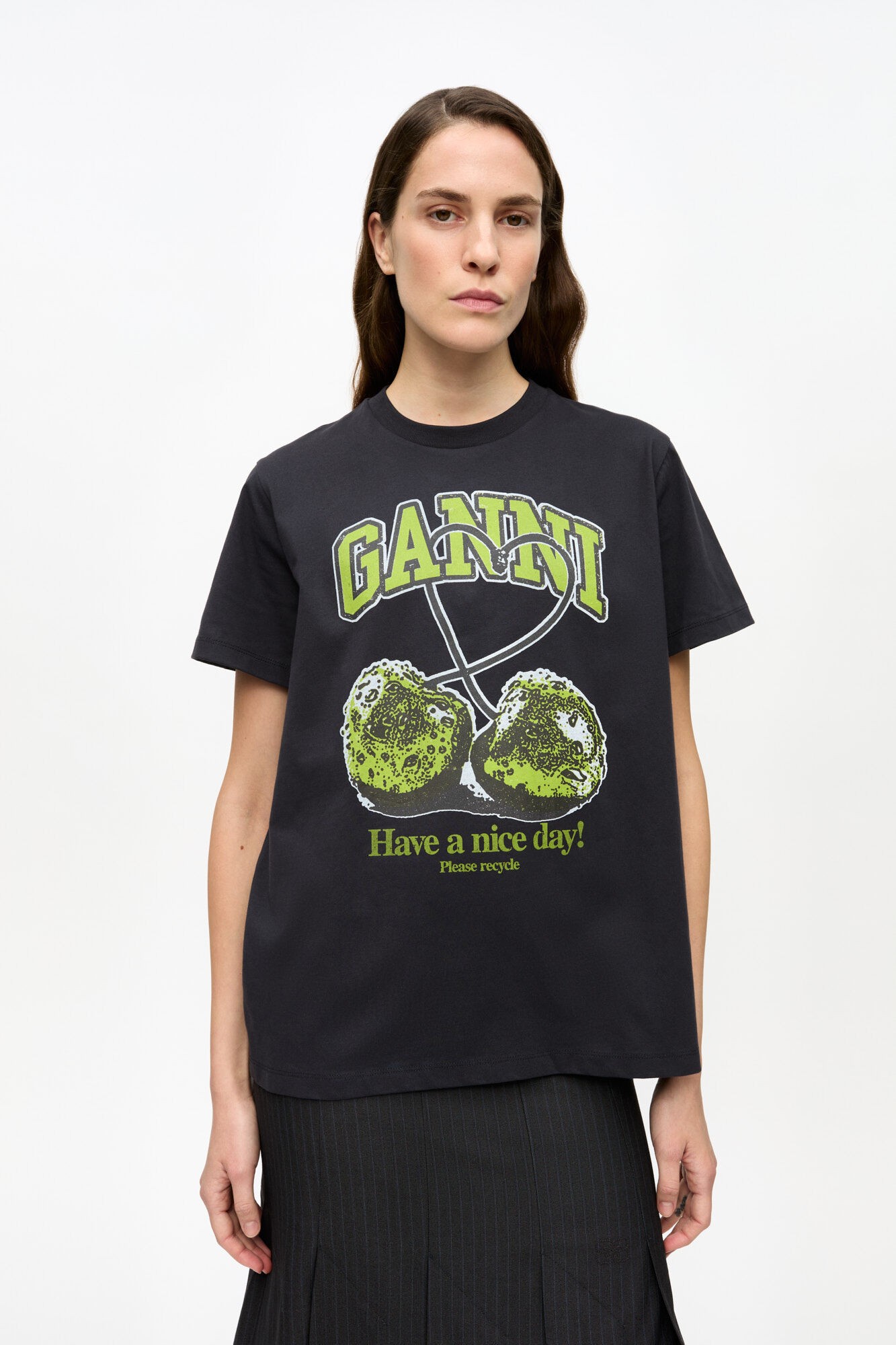 Basic Jersey Green Cherry Relaxed T