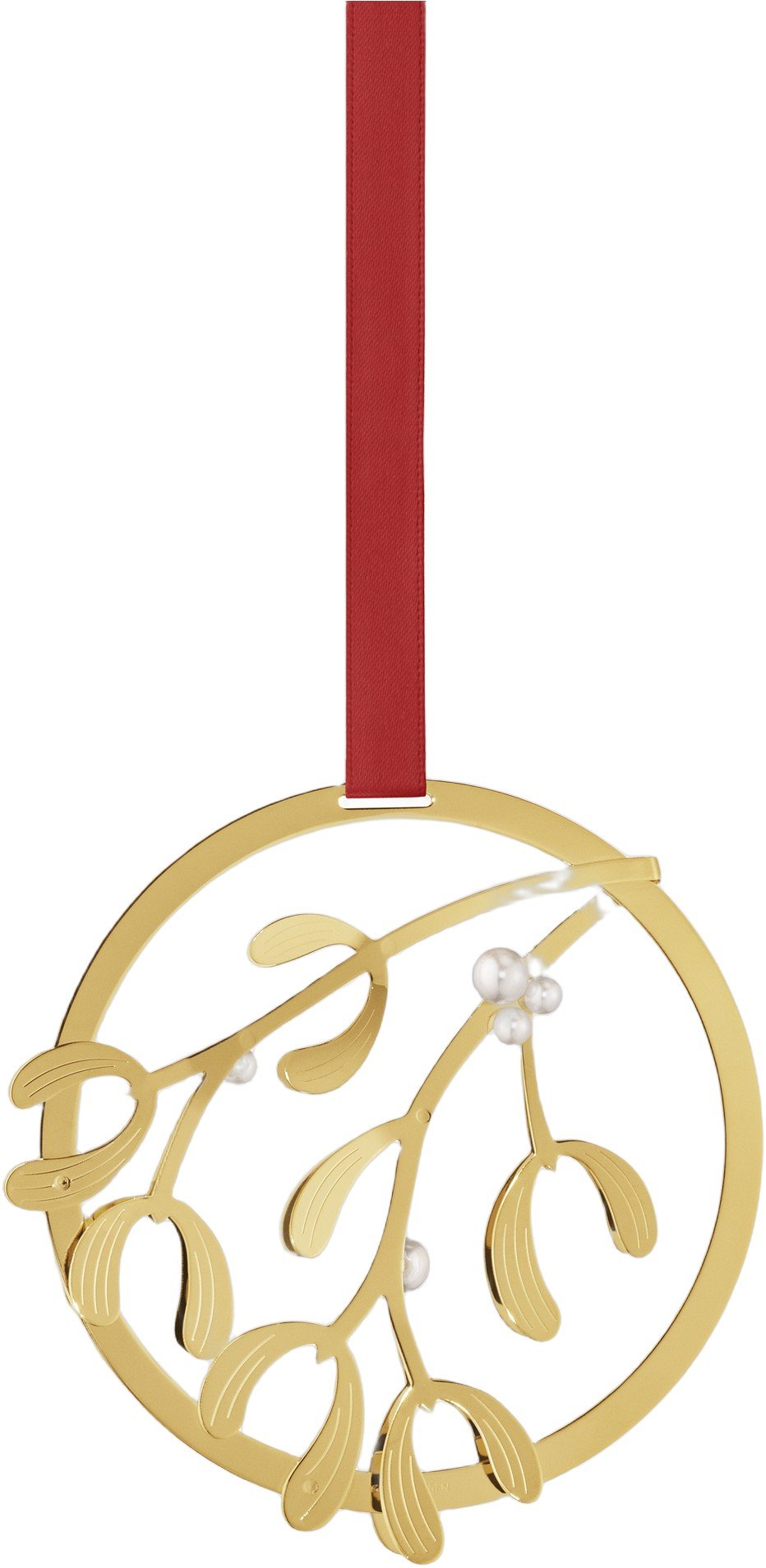 Christmas Mobile Mistletoe 18 KT Gold Plated