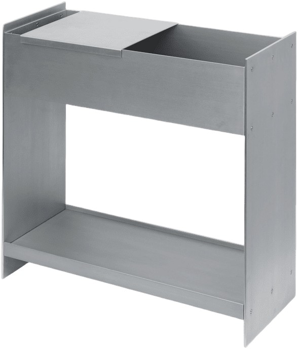 Lager Plant Box With Shelf Alumin
