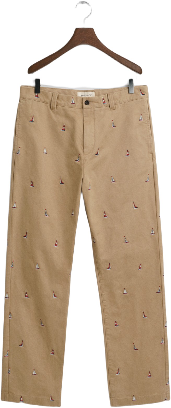 Straight FIT EMB Chinos