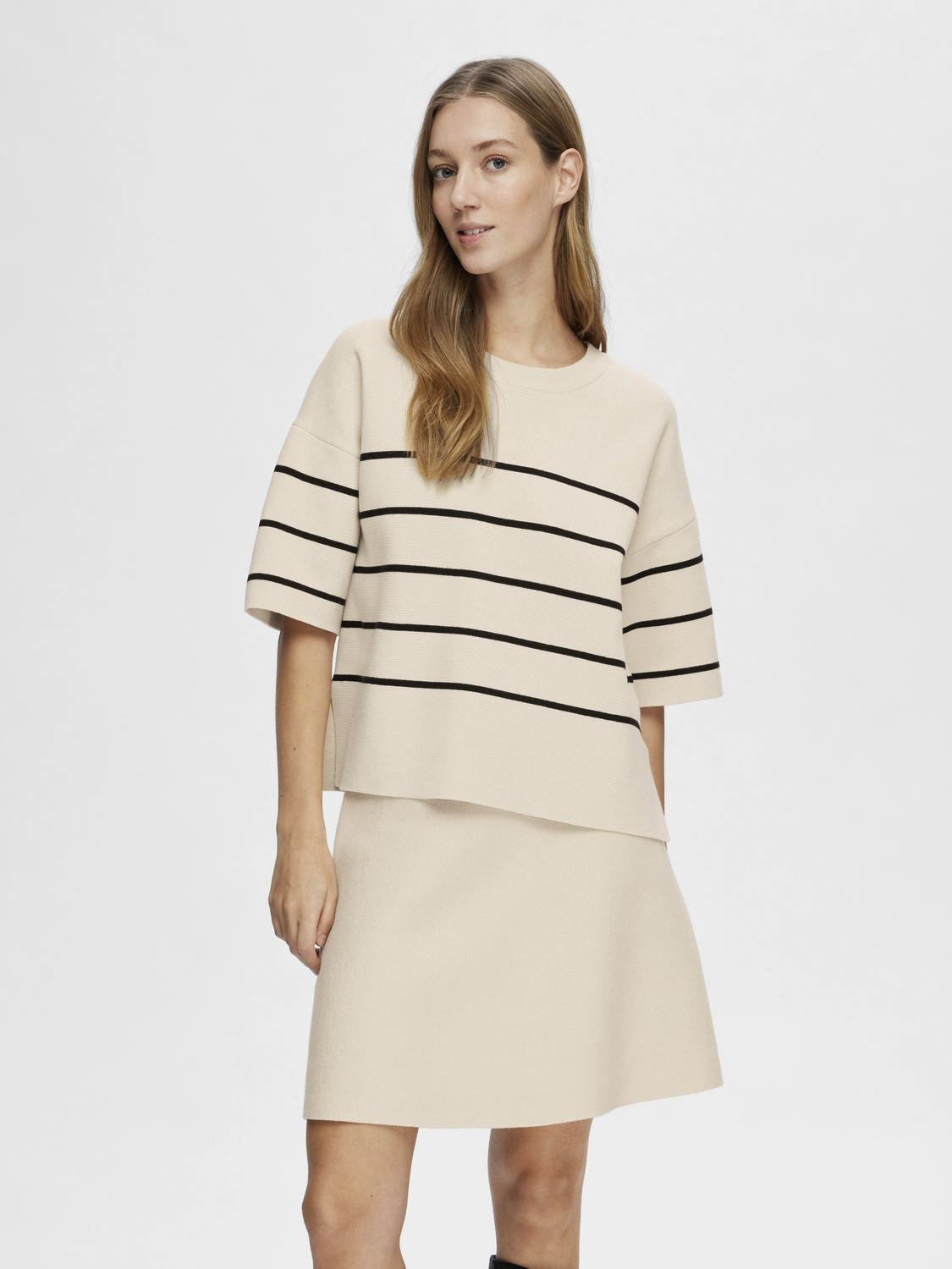 Slfliva 2/4 Knit Oneck Noos