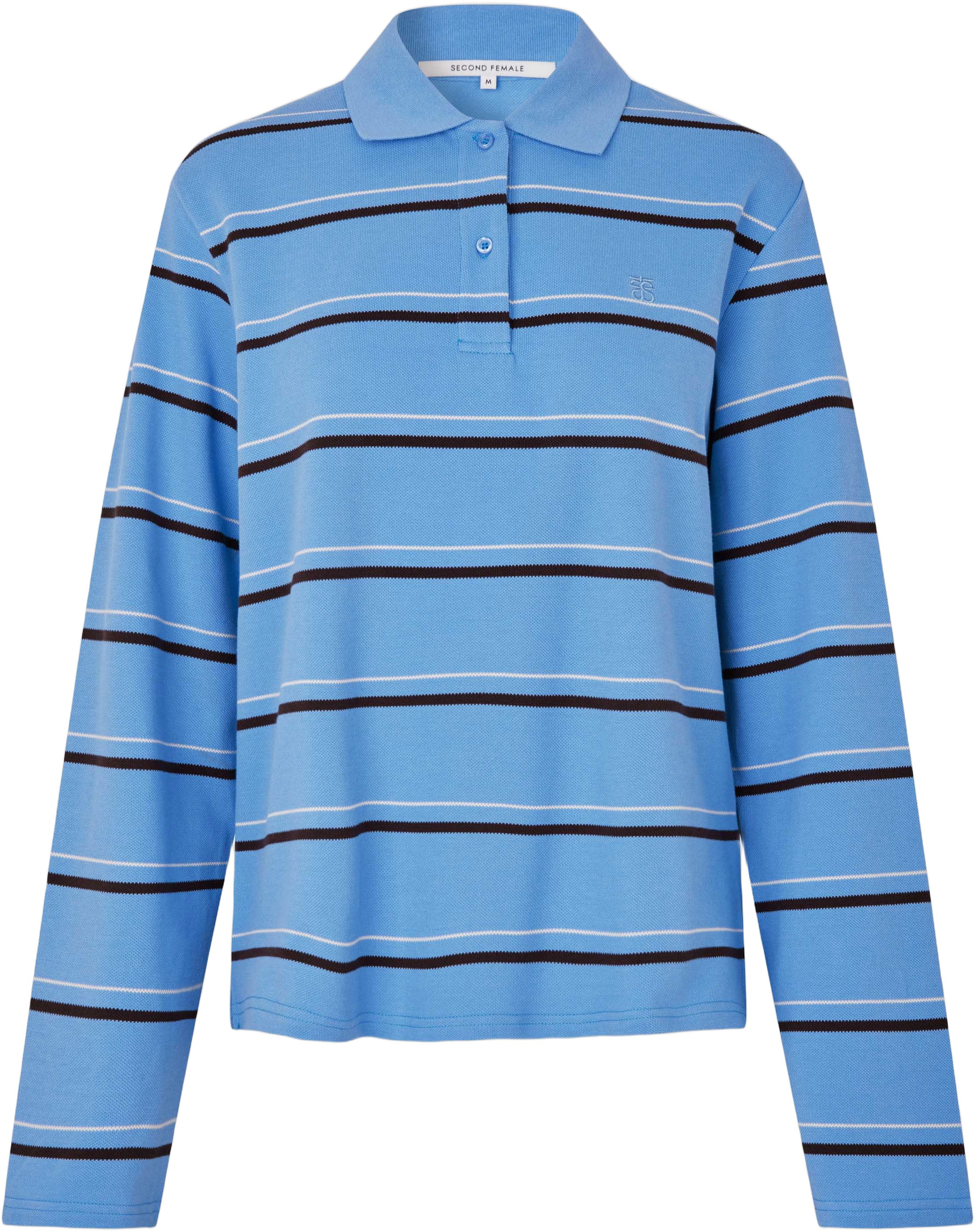 Lovella Striped Polo Tee