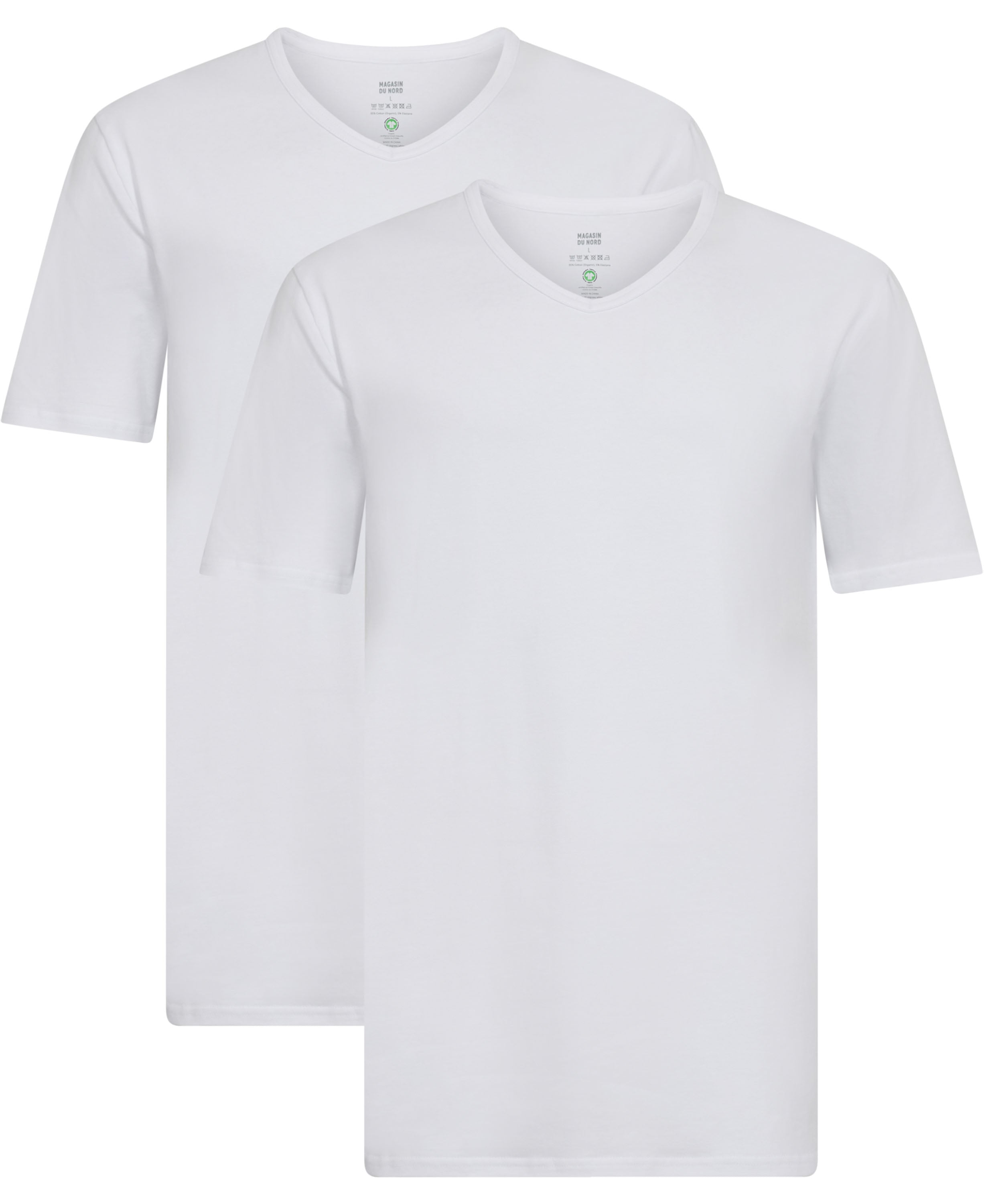 Morley Vneck SS 2-pack Gots
